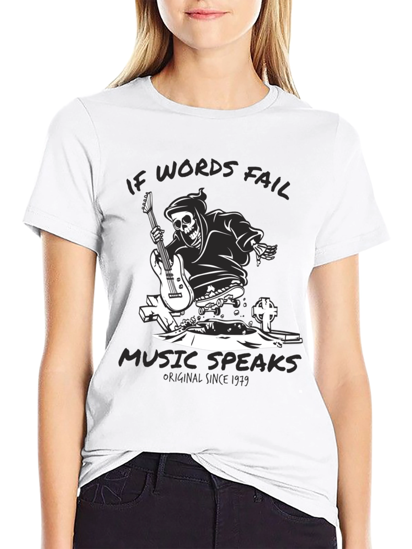 Grim Reaper Guitarist Graphic Tee