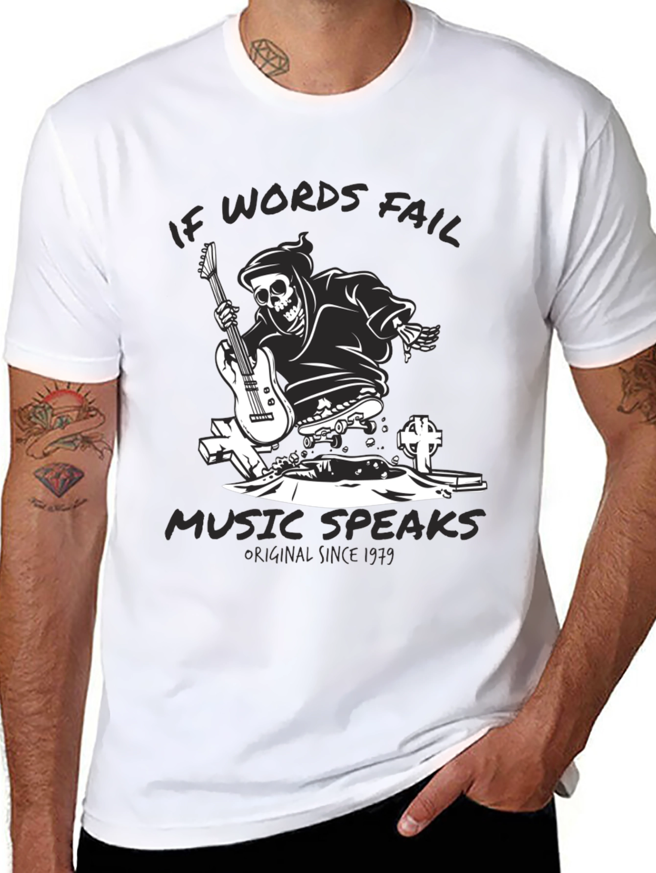 Grim Reaper Guitarist Graphic Tee