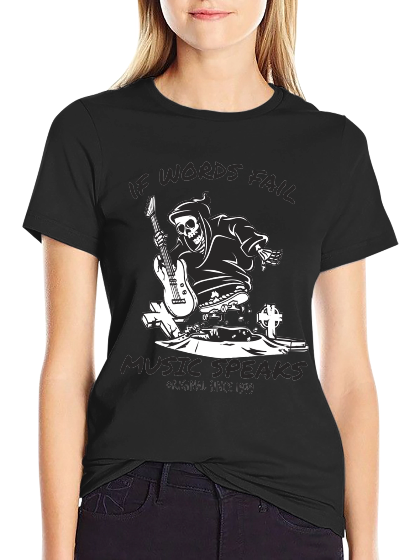 Grim Reaper Guitarist Graphic Tee