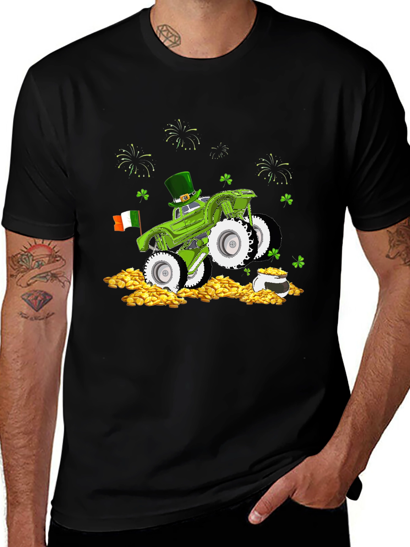 St. Patricks Day Monster Truck Tee