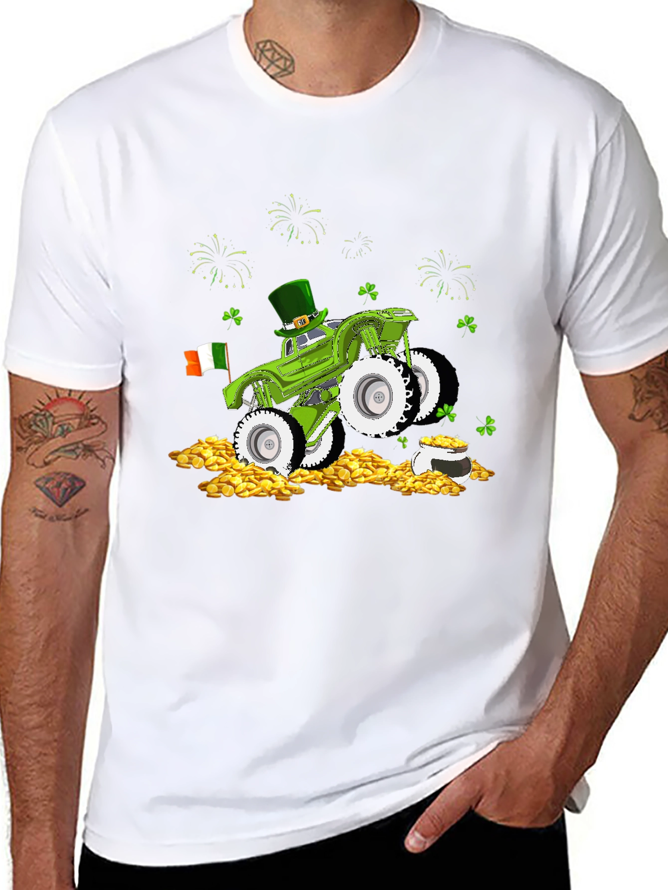 St. Patricks Day Monster Truck Tee