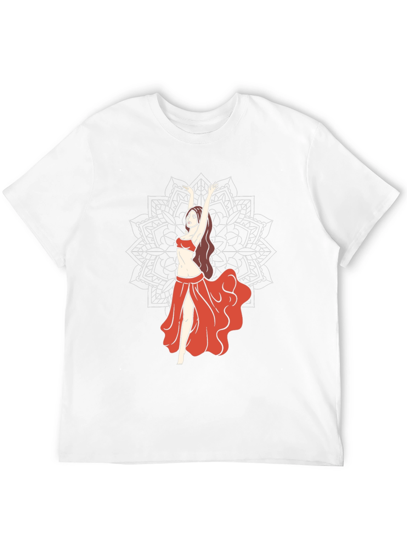 Belly Dance Graphic Tee - Mandala Design