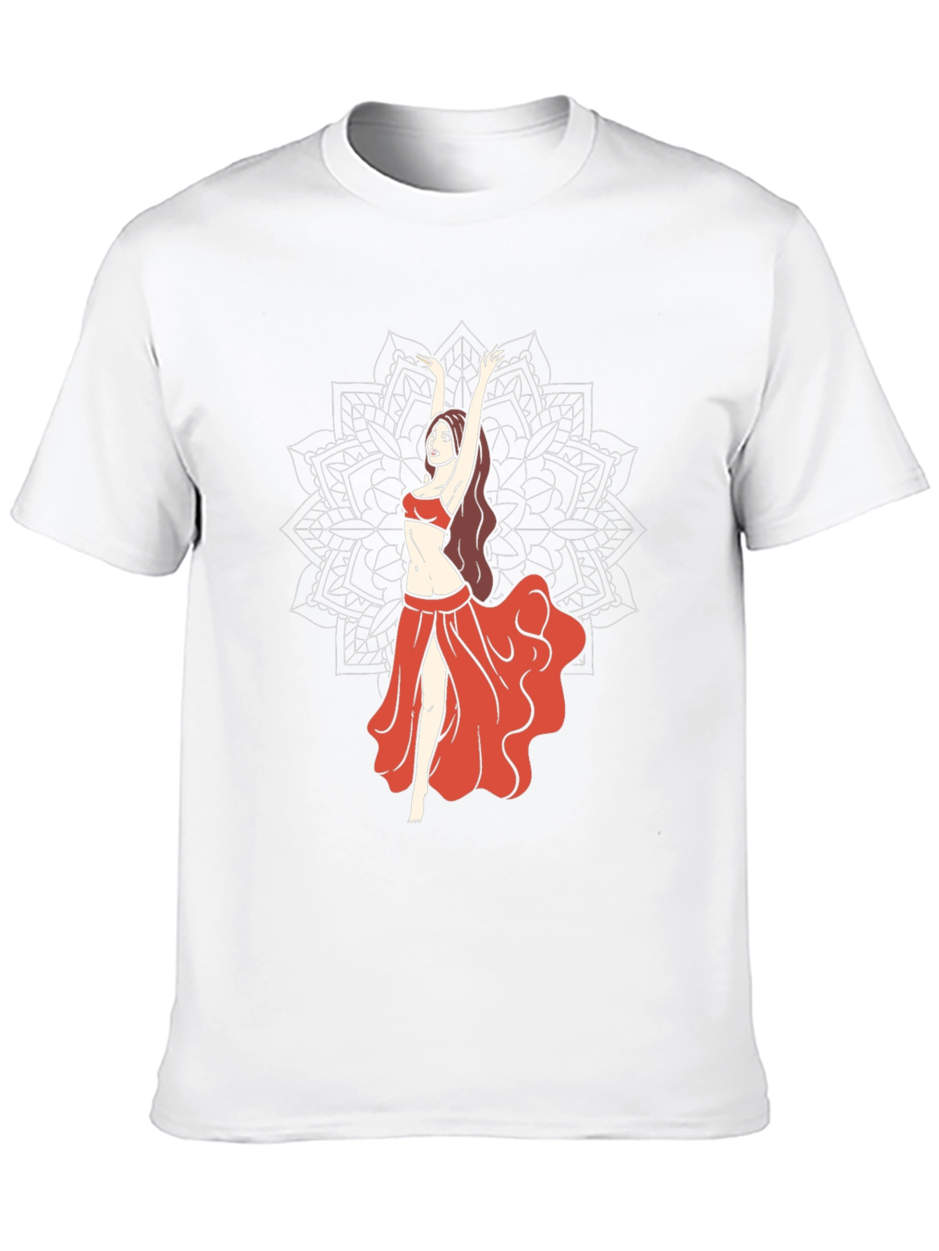 Belly Dance Graphic Tee - Mandala Design