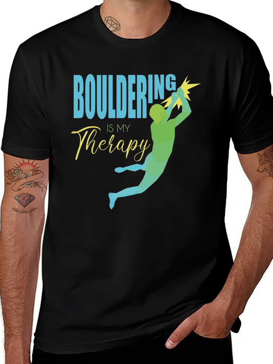 Bouldering is My Therapy T-Shirt