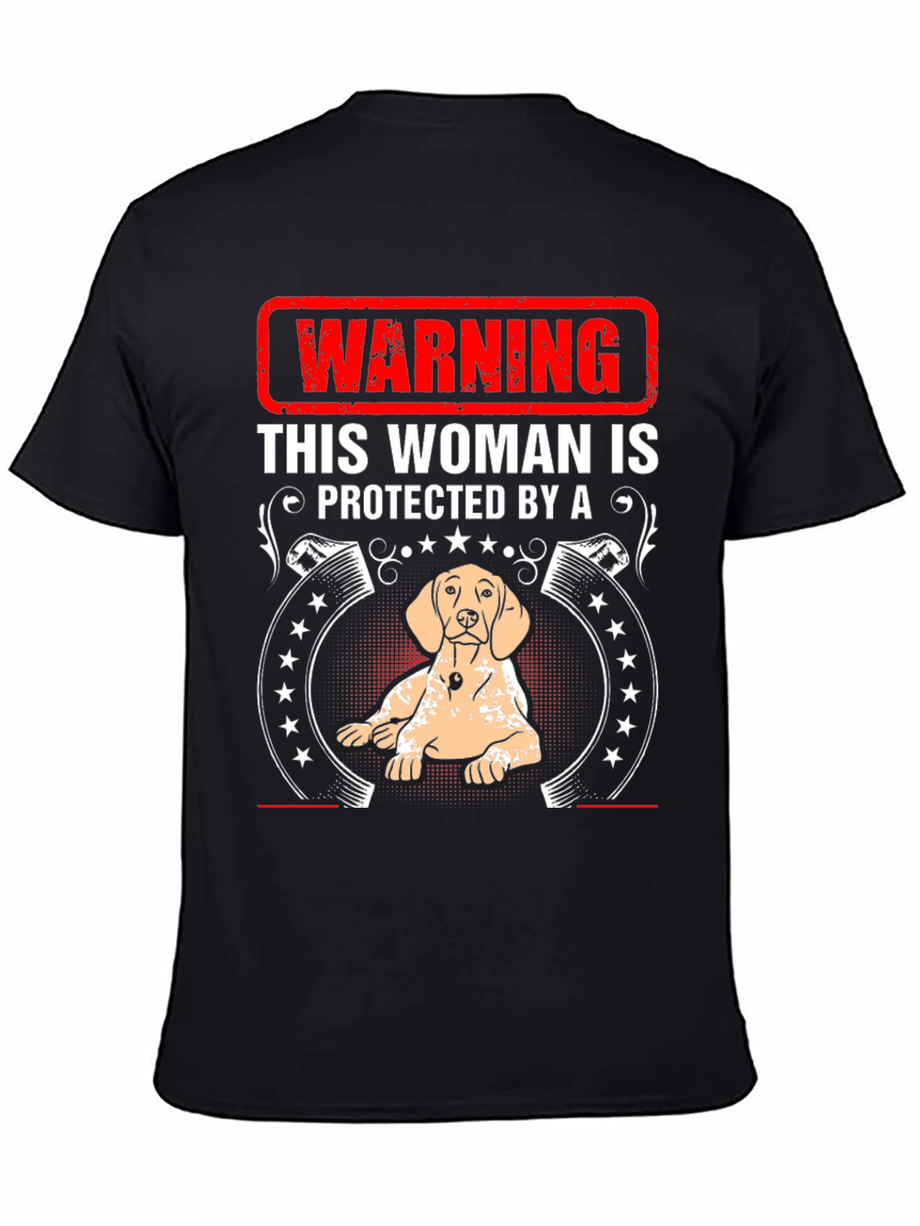 Warning This Woman is Protected by a Dog T-Shirt