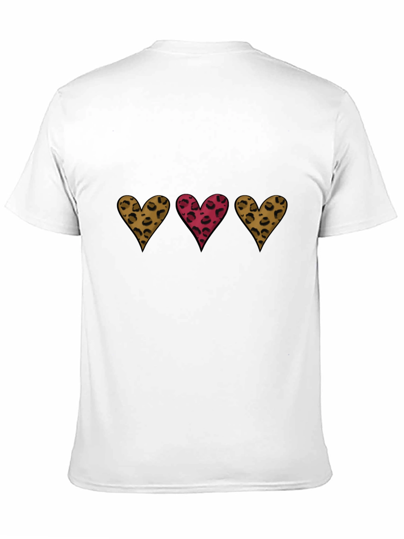 Leopard Heart Graphic Tee - Stylish Casual Wear