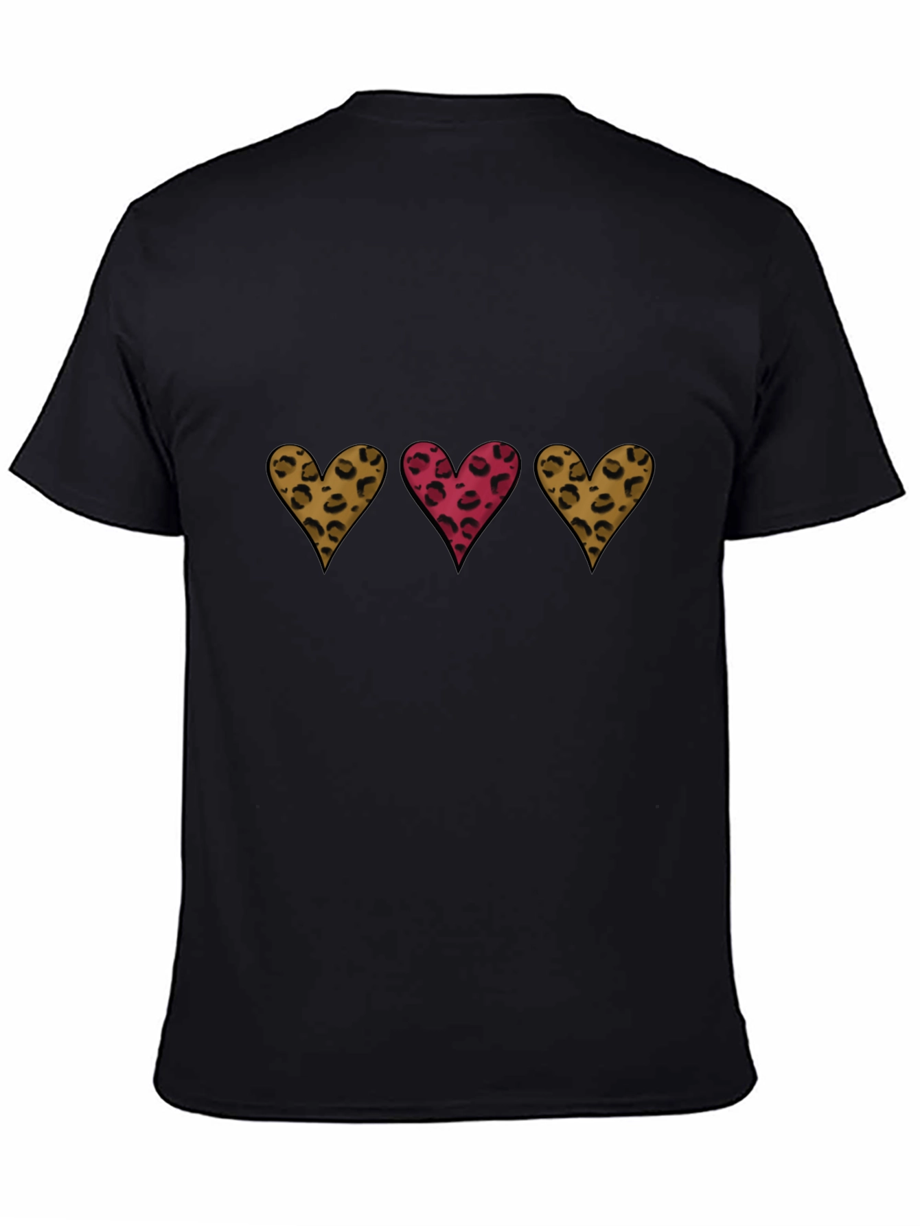 Leopard Heart Graphic Tee - Stylish Casual Wear