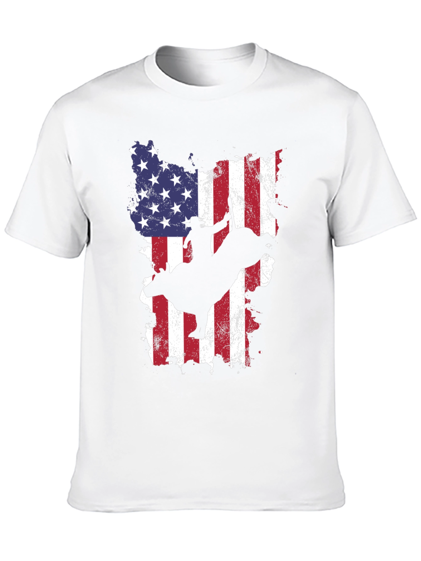 American Flag Bull Rider Graphic Tee