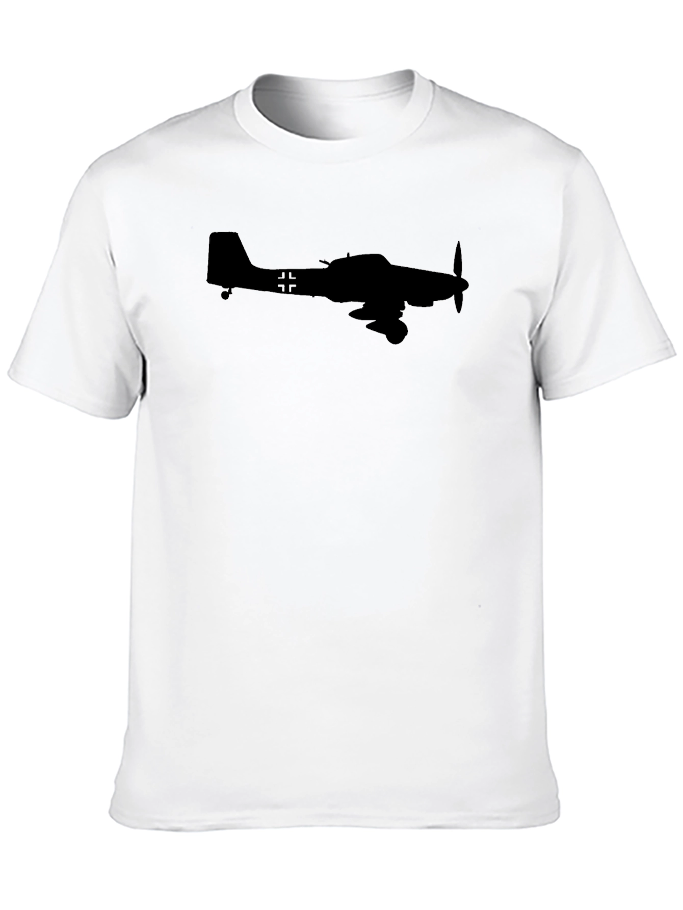 Black Stuka Plane Silhouette T-Shirt