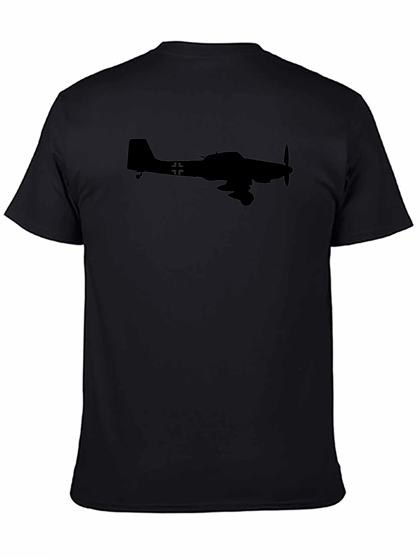 Black Stuka Plane Silhouette T-Shirt