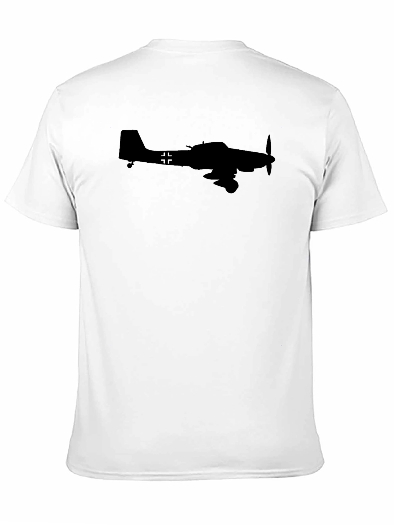Black Stuka Plane Silhouette T-Shirt