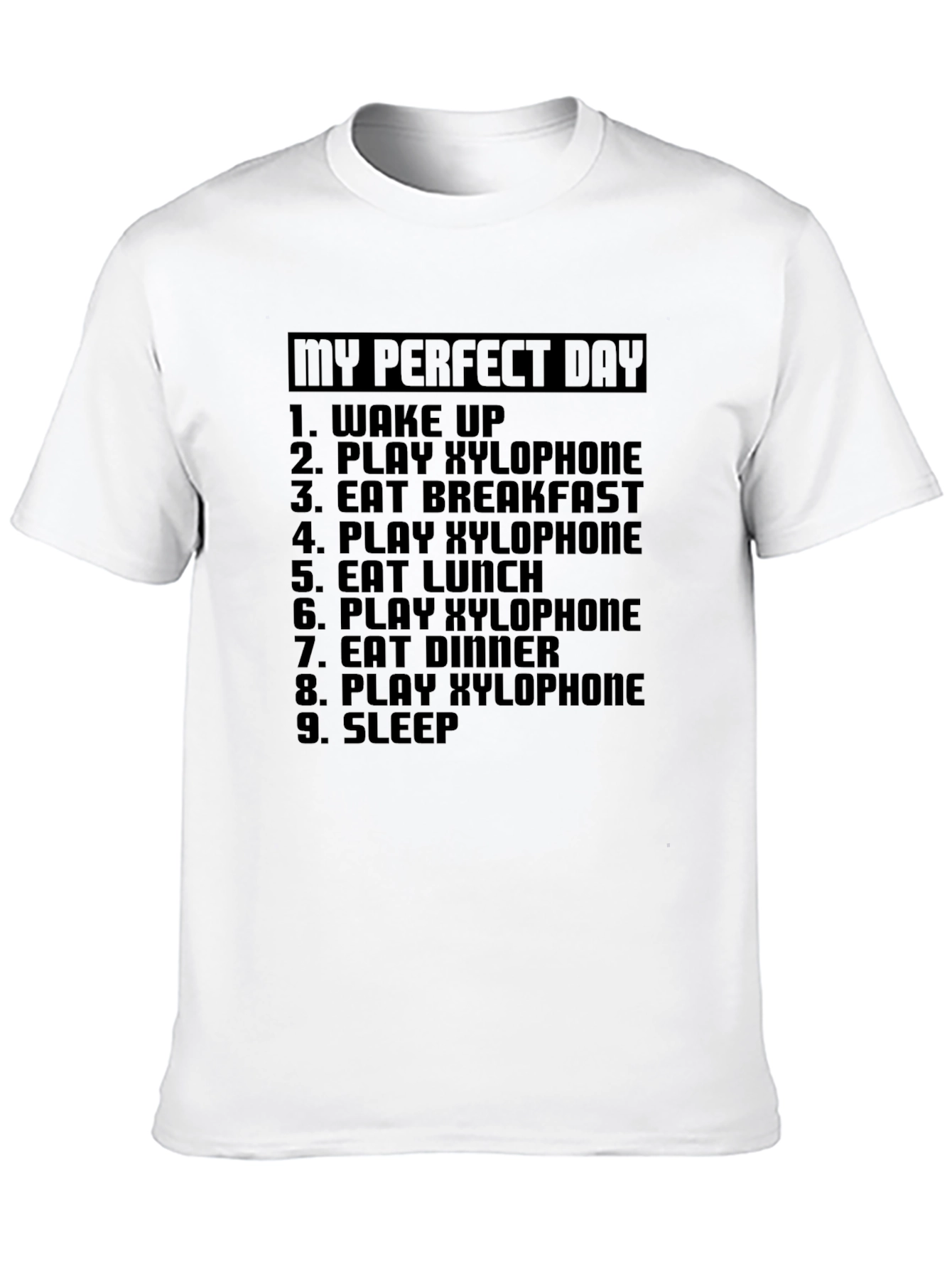 My Perfect Day Xylophone T-Shirt - Musician Gift