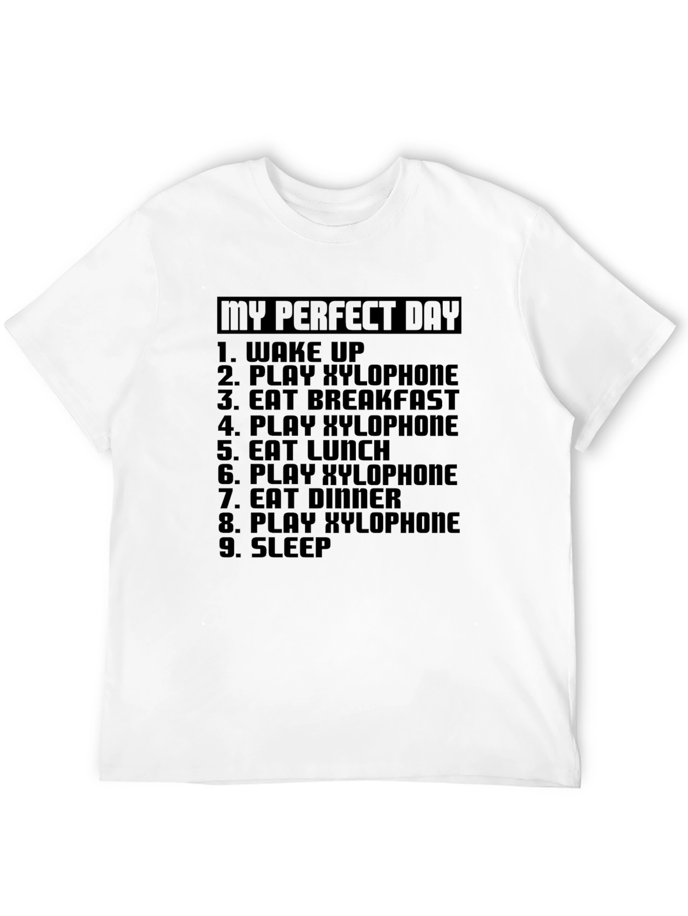 My Perfect Day Xylophone T-Shirt - Musician Gift