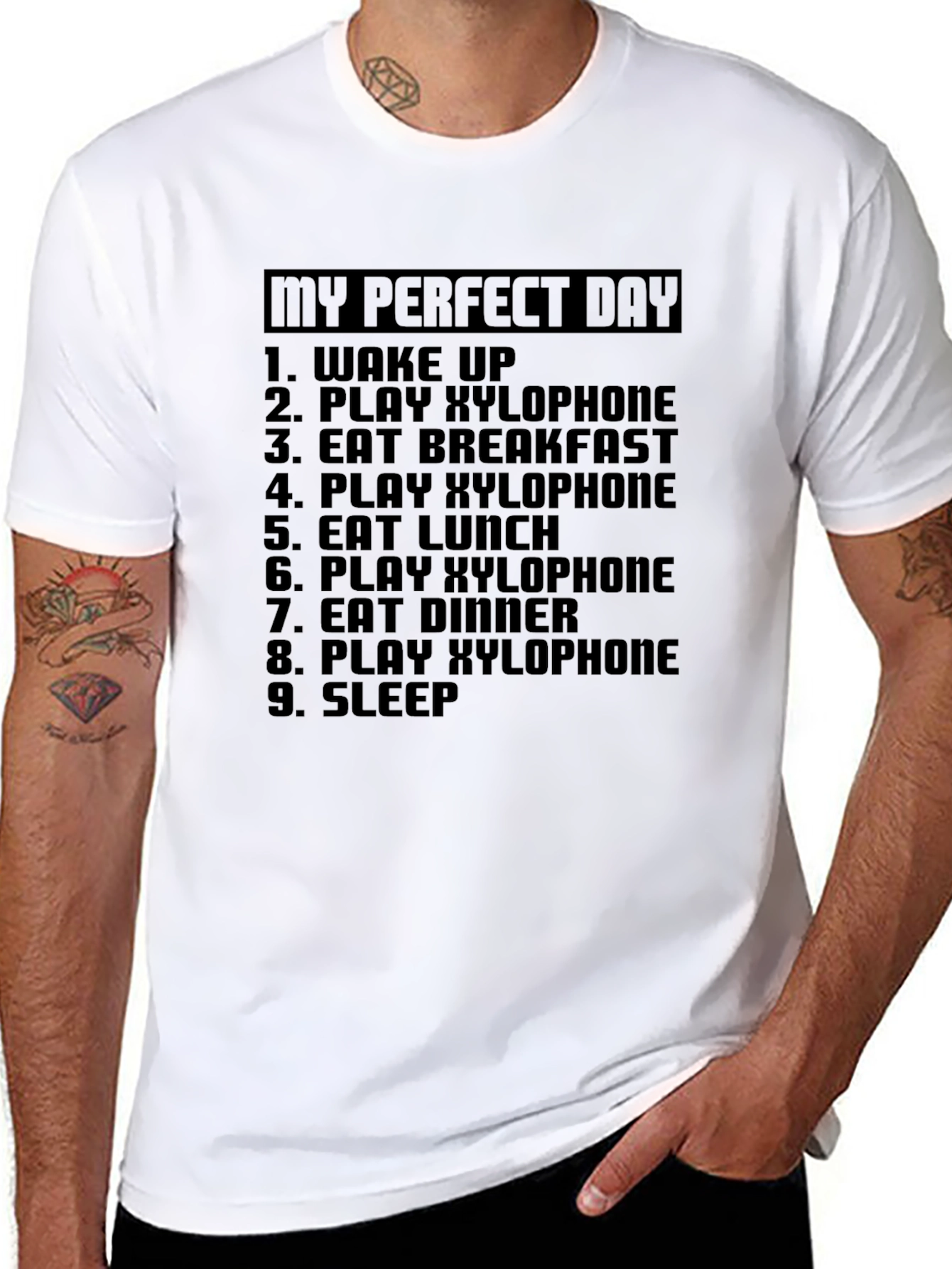 My Perfect Day Xylophone T-Shirt - Musician Gift
