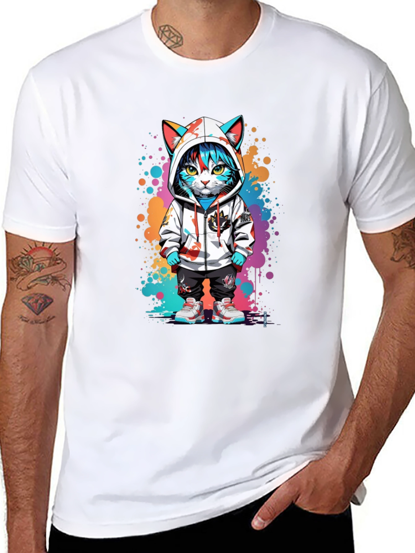 Urban Cat Art T-Shirt