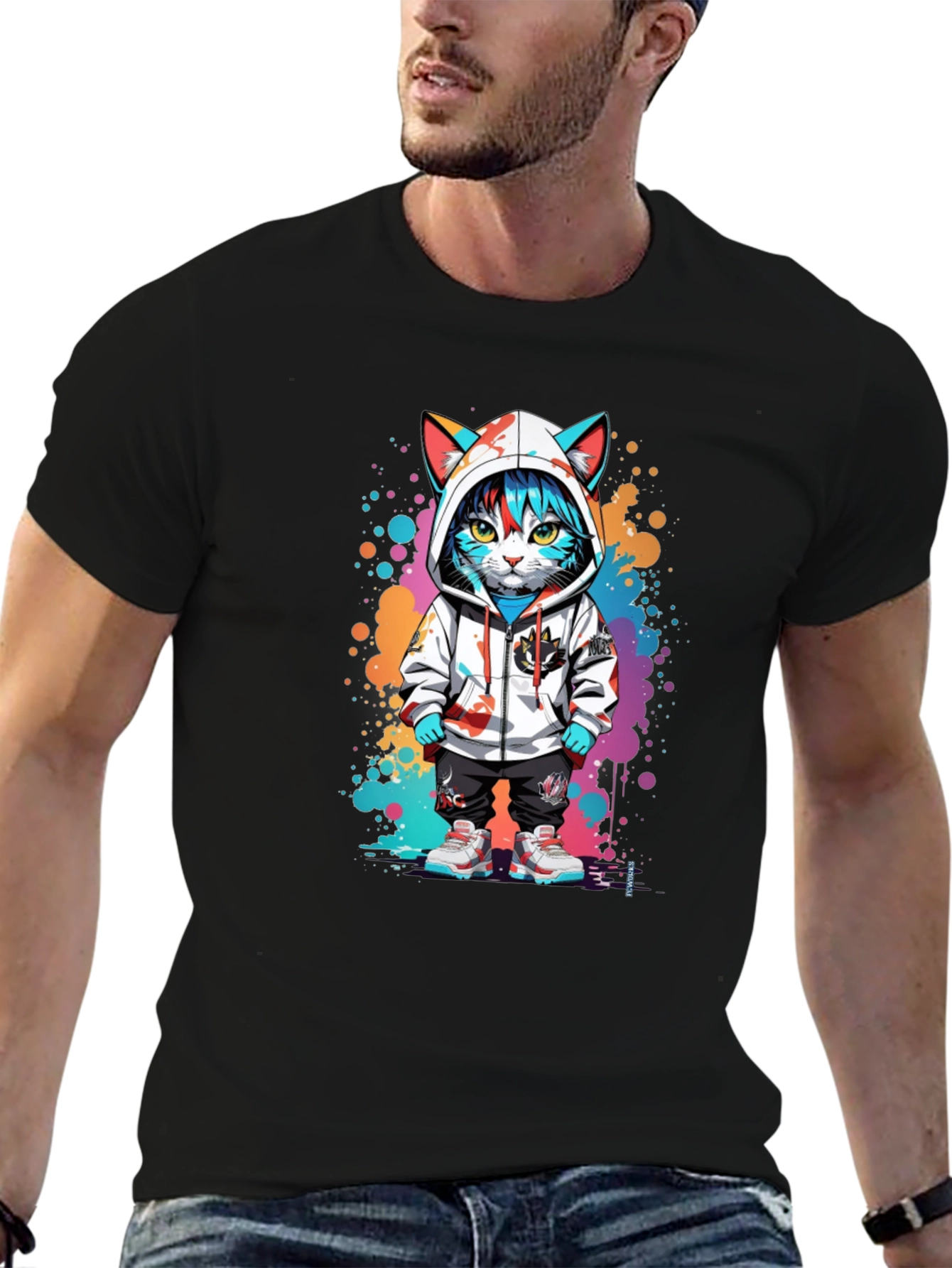 Urban Cat Art T-Shirt