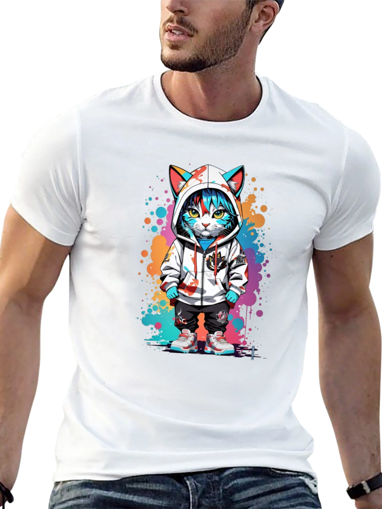 Urban Cat Art T-Shirt