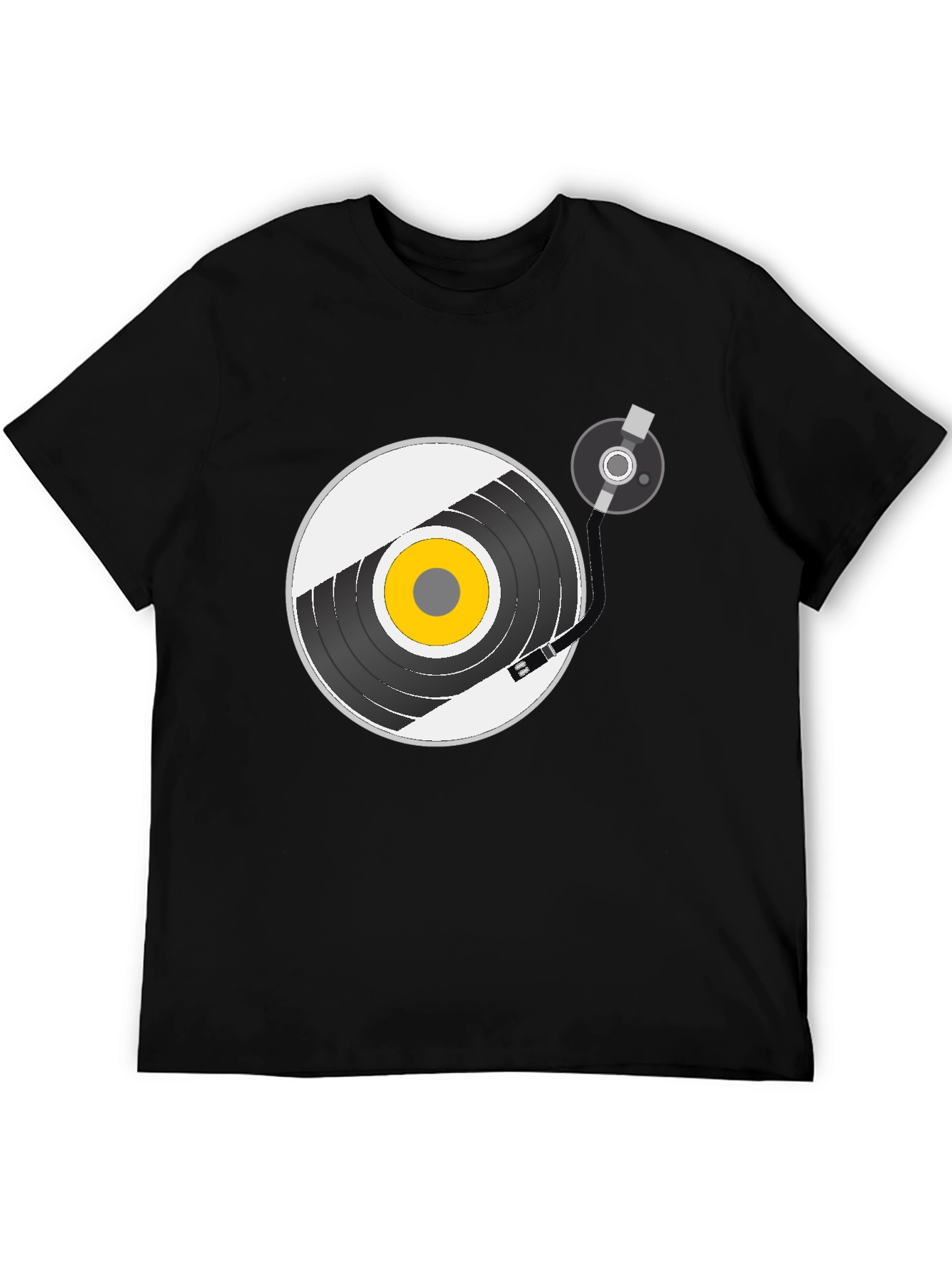 Retro Vinyl Record Player Graphic T-Shirt
