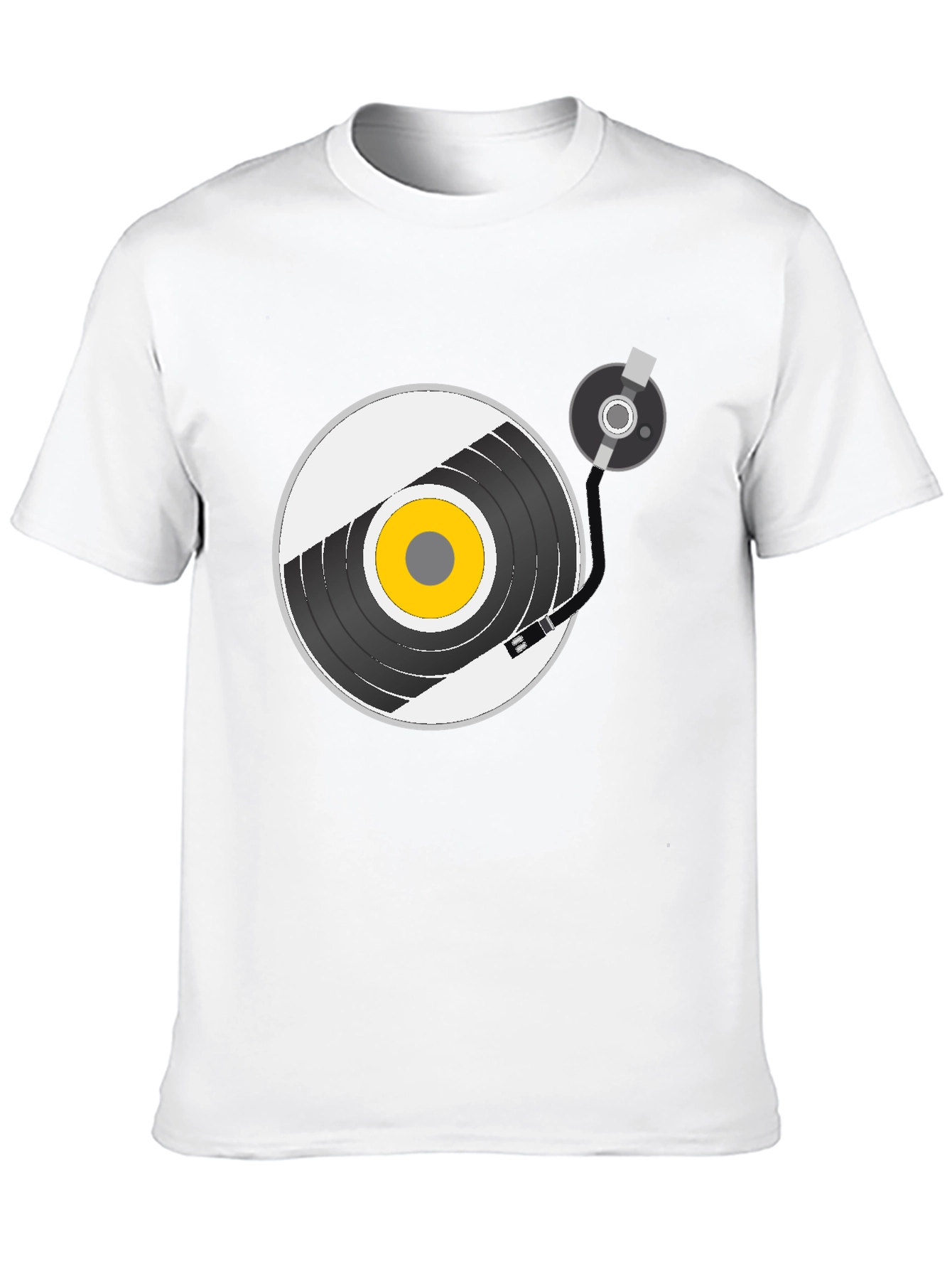 Retro Vinyl Record Player Graphic T-Shirt