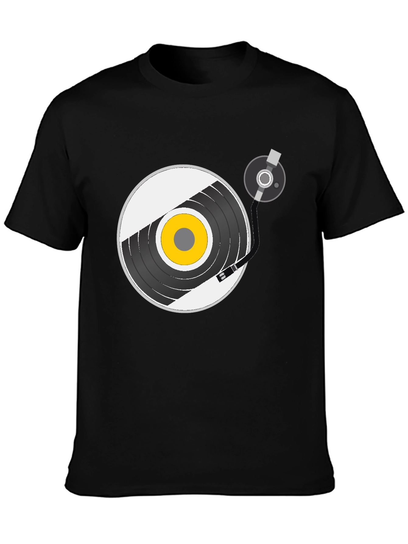 Retro Vinyl Record Player Graphic T-Shirt