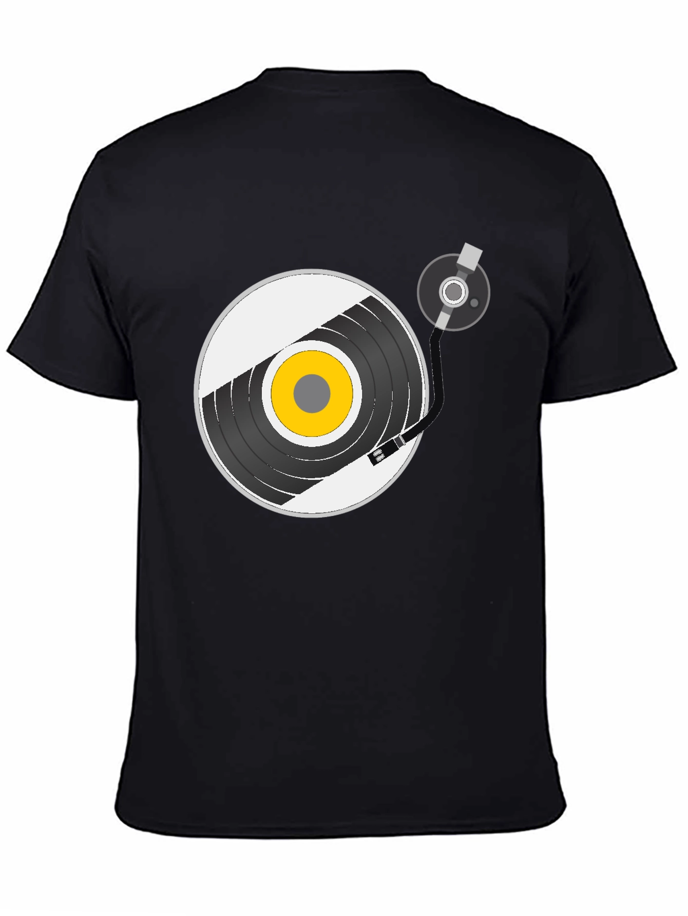 Retro Vinyl Record Player Graphic T-Shirt