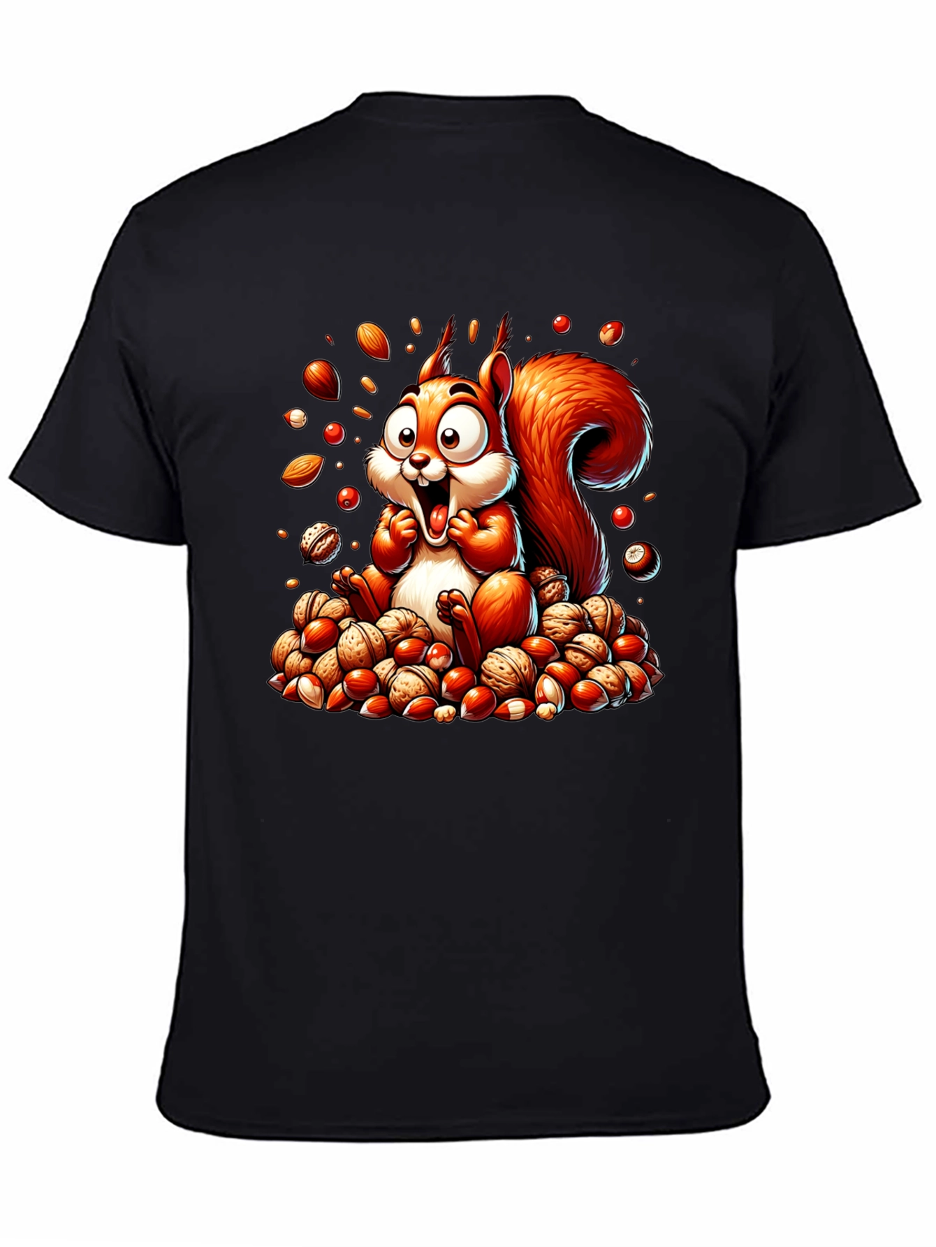 Squirrel Nut Lover T-Shirt - Cartoon Design