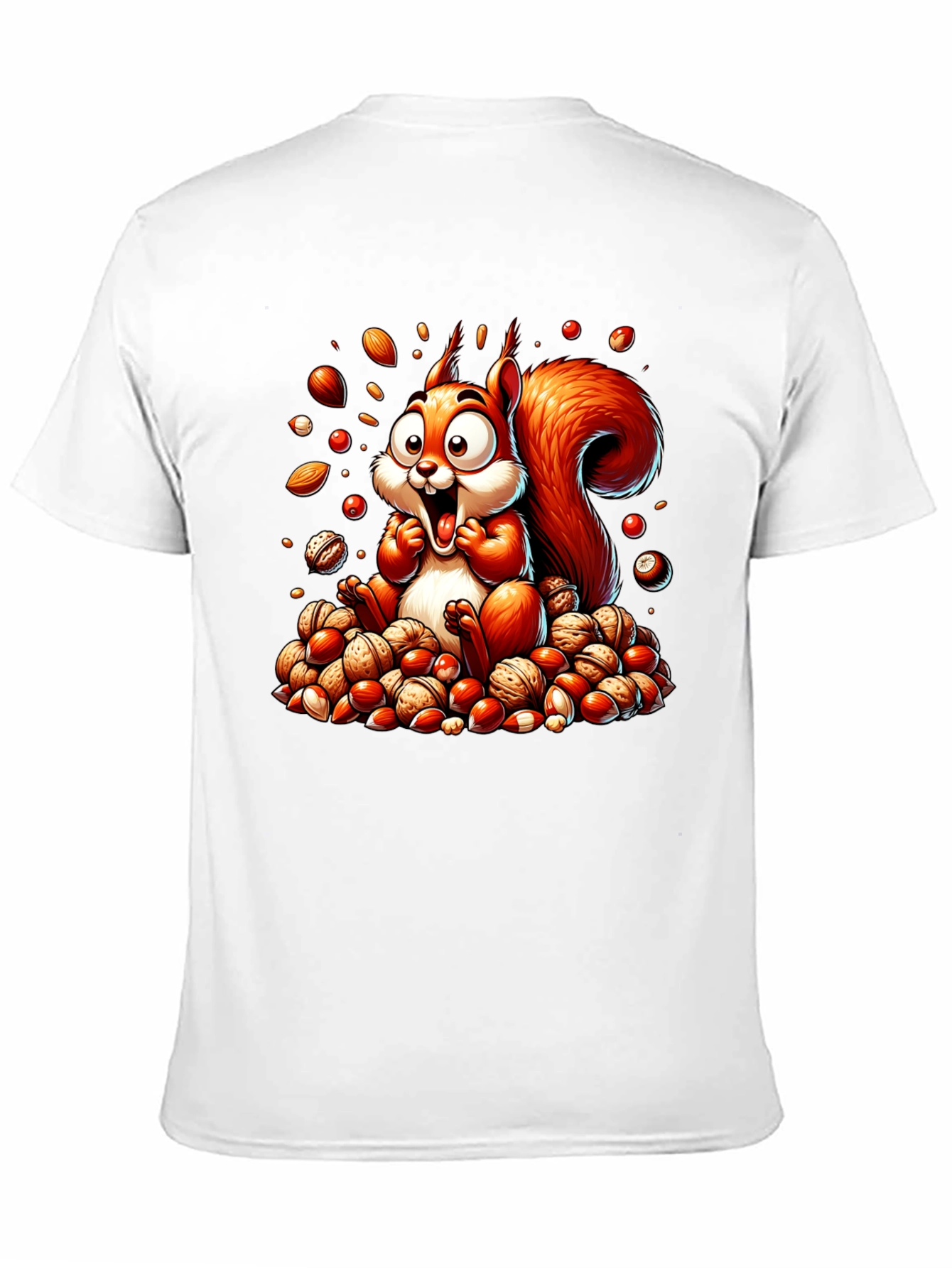 Squirrel Nut Lover T-Shirt - Cartoon Design