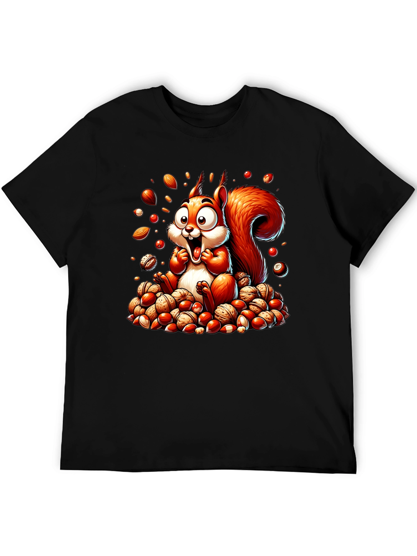 Squirrel Nut Lover T-Shirt - Cartoon Design