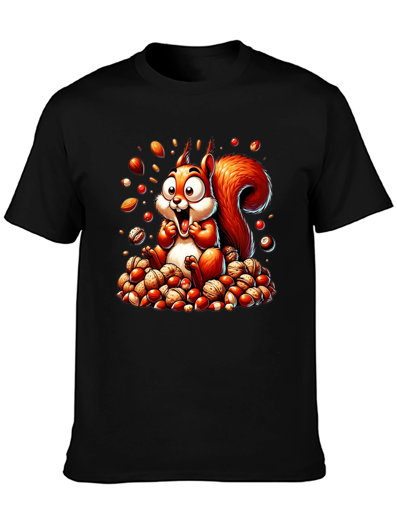Squirrel Nut Lover T-Shirt - Cartoon Design