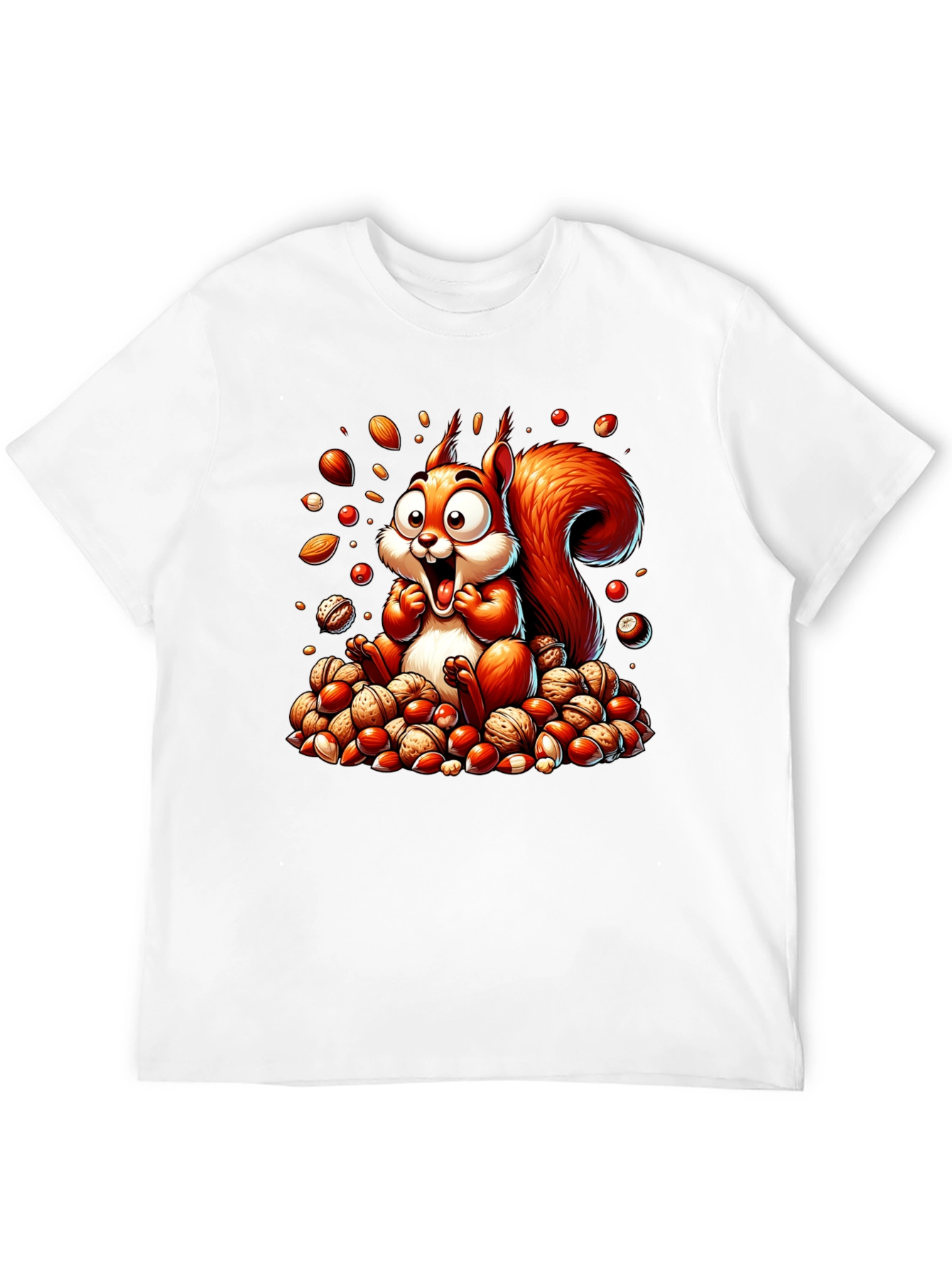 Squirrel Nut Lover T-Shirt - Cartoon Design