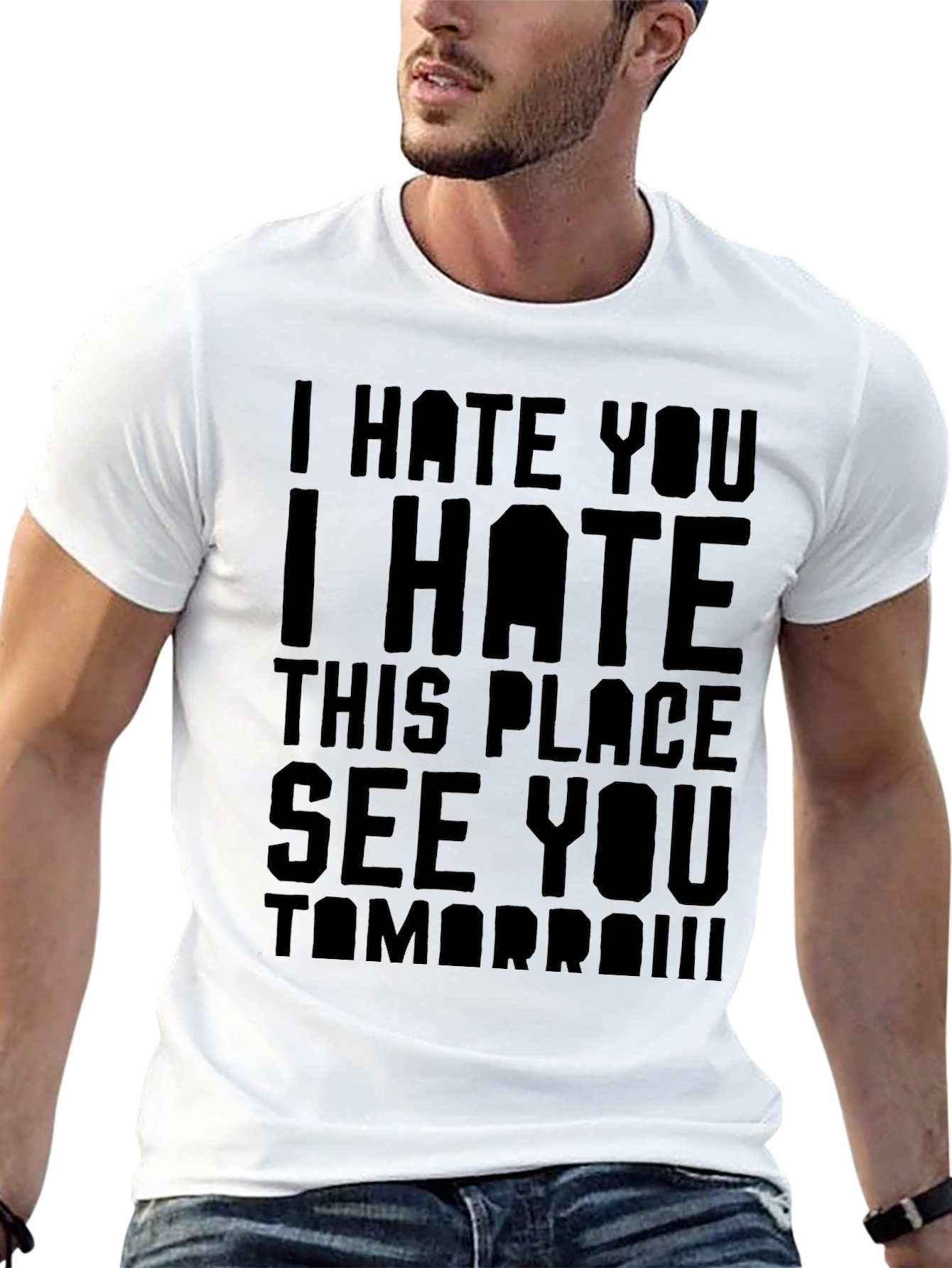 I Hate You T-Shirt - Funny Sarcastic Graphic Tee