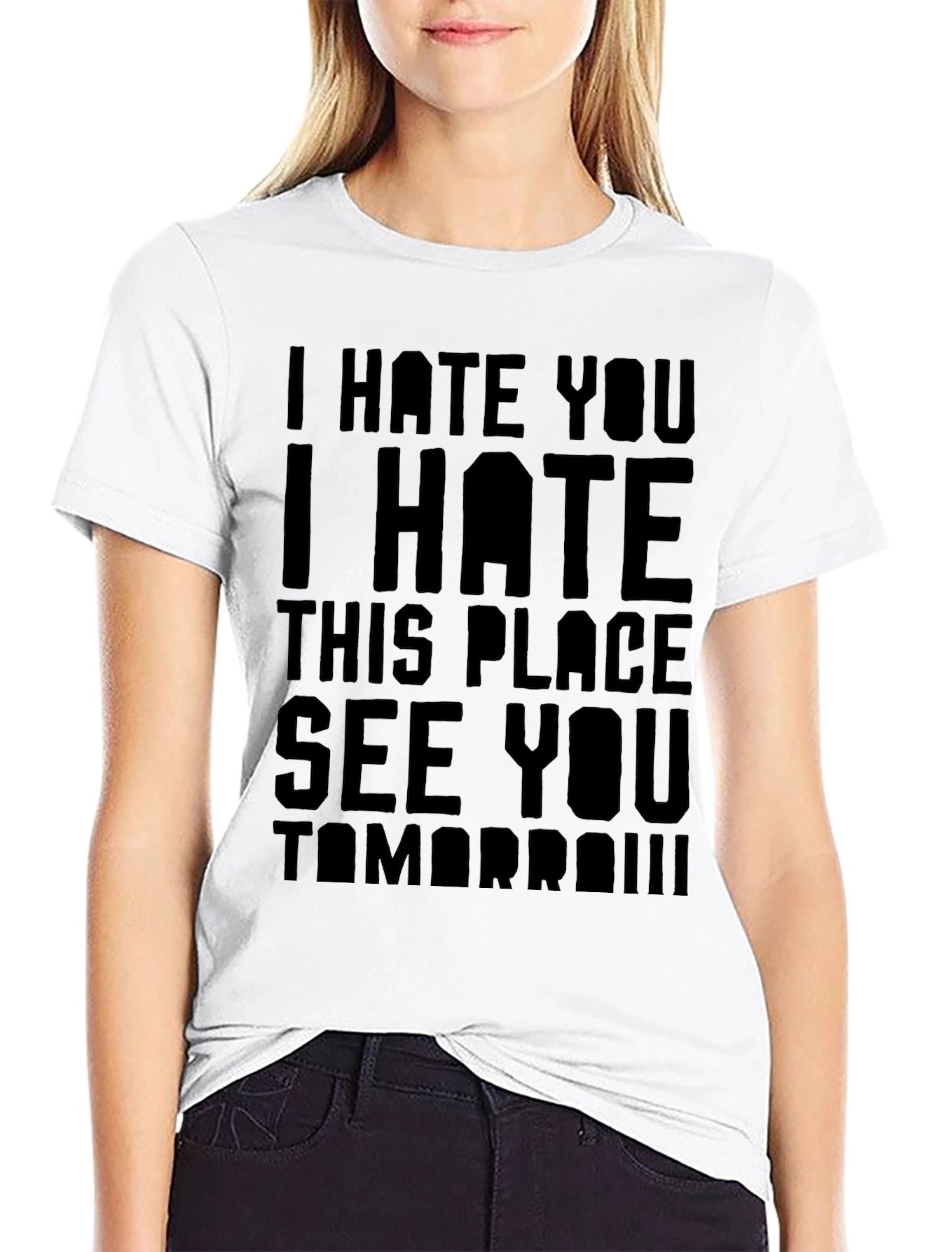 I Hate You T-Shirt - Funny Sarcastic Graphic Tee