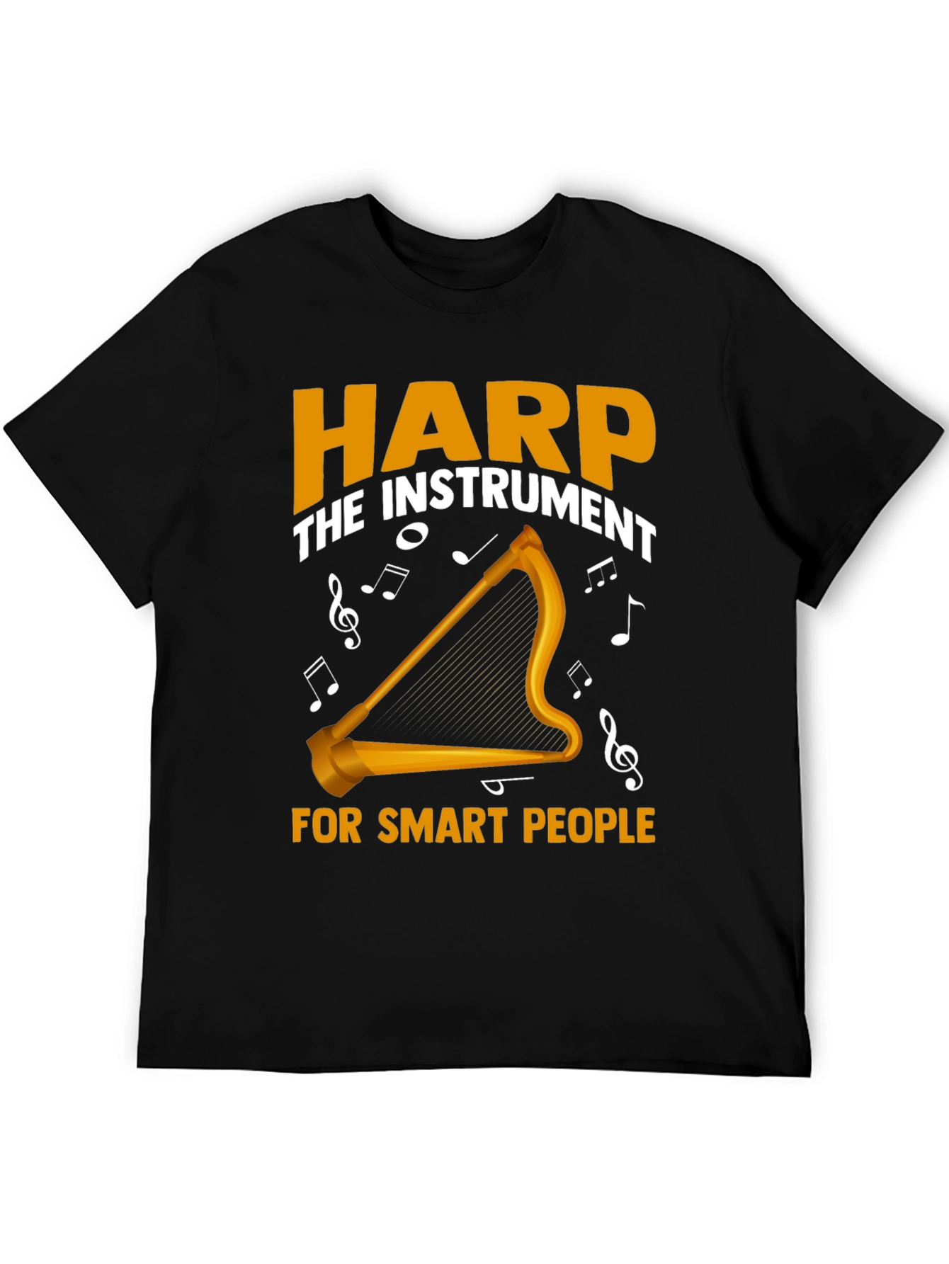 Harp Instrument Smart People Graphic Tee