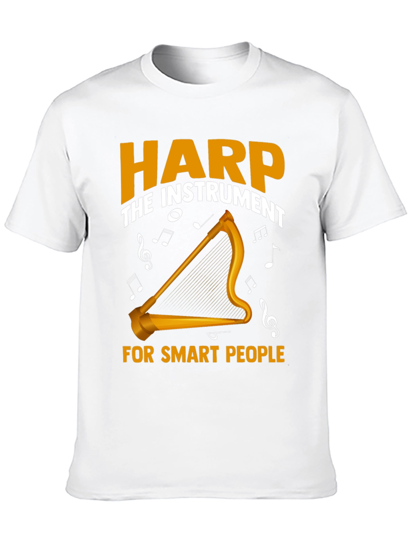 Harp Instrument Smart People Graphic Tee