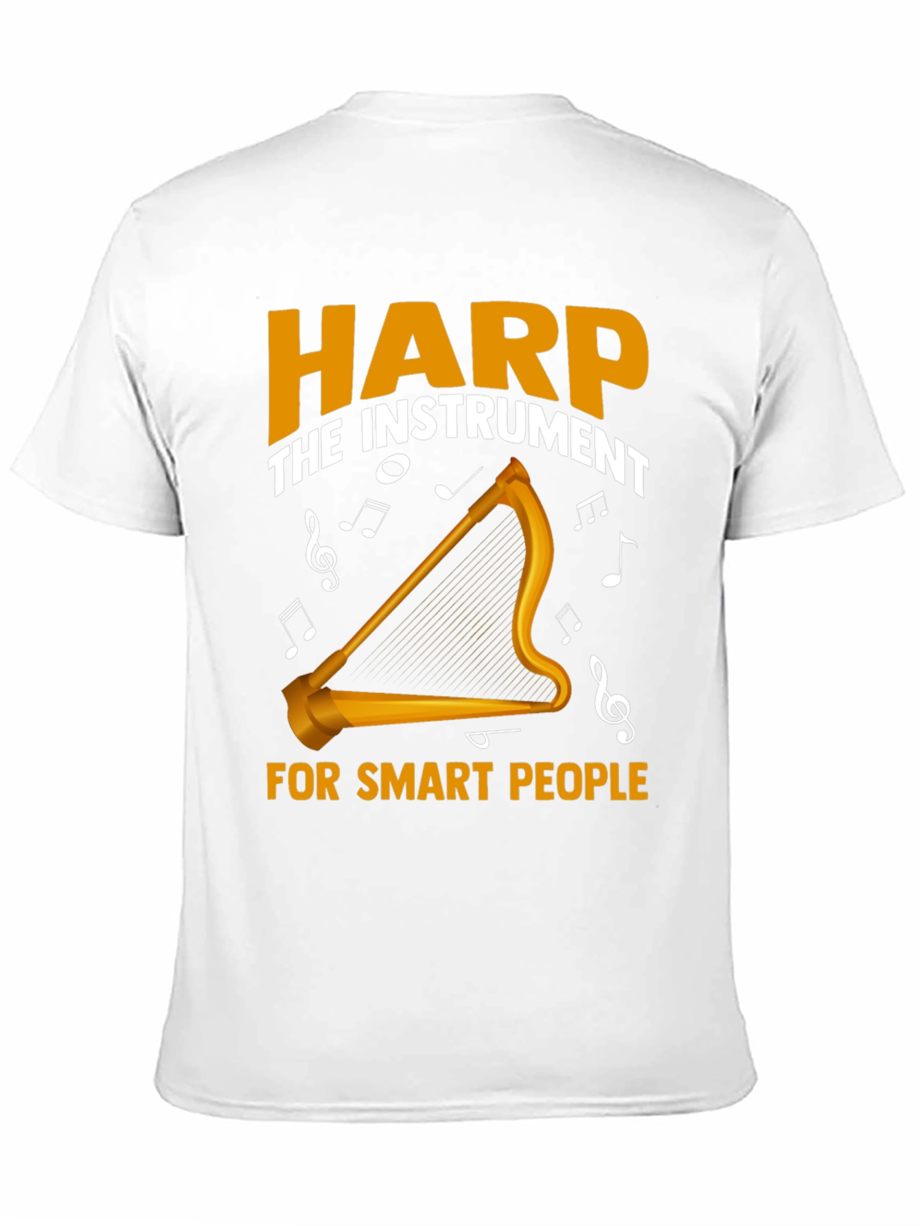 Harp Instrument Smart People Graphic Tee