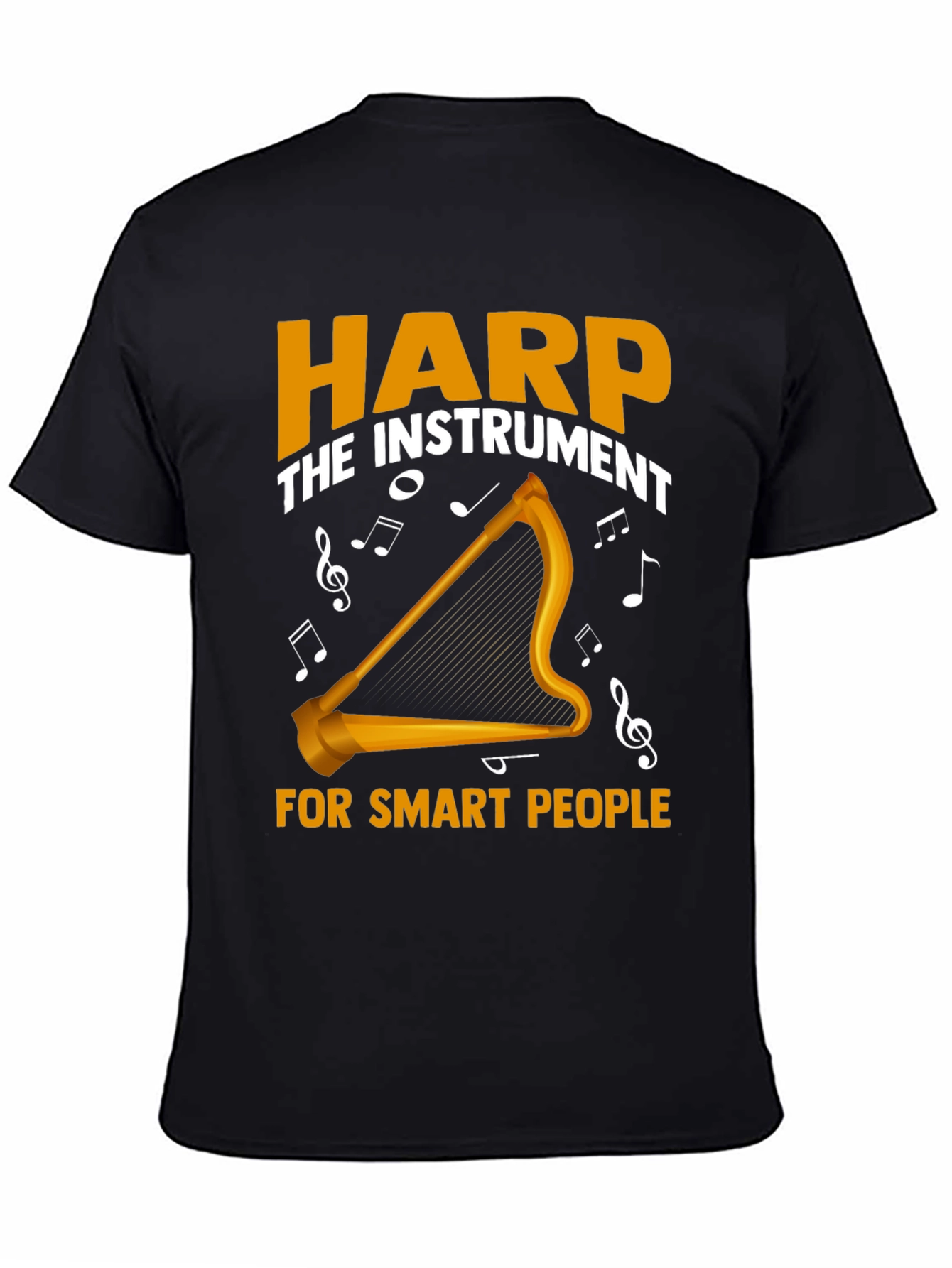 Harp Instrument Smart People Graphic Tee