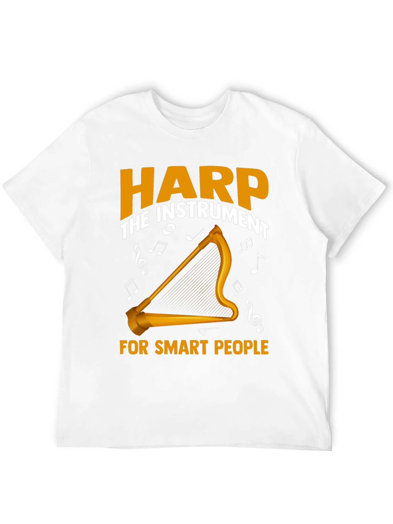 Harp Instrument Smart People Graphic Tee