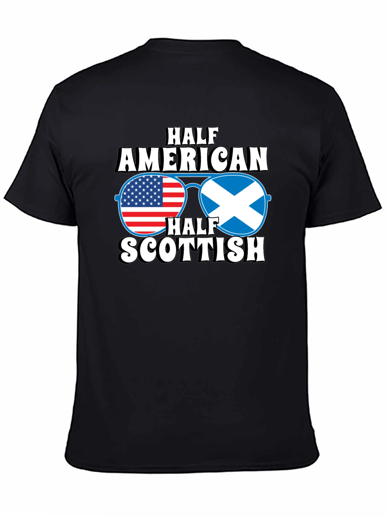 Half American Half Scottish Graphic T-Shirt