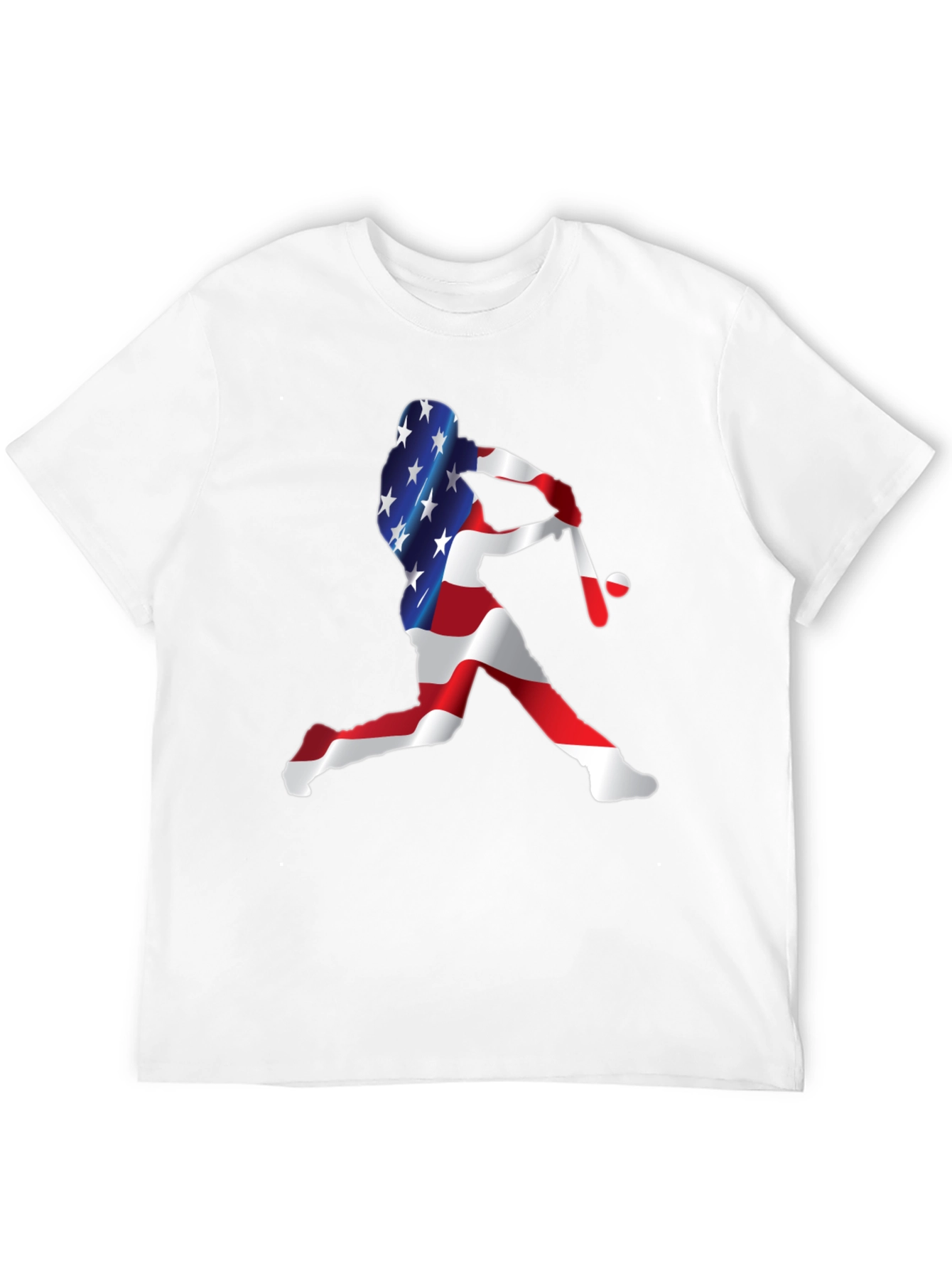 USA Baseball Player Graphic Tee