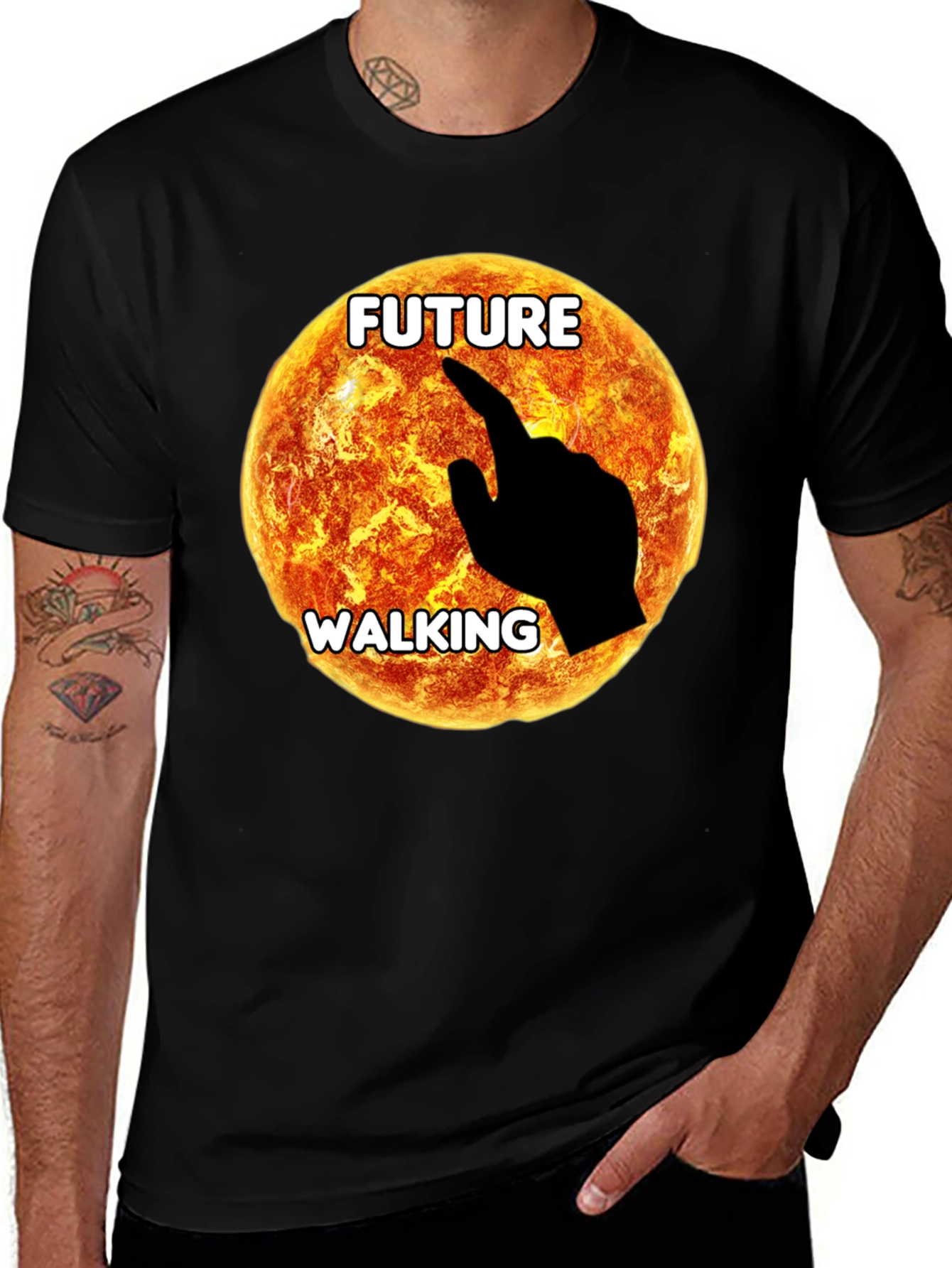 Future Walking Graphic T-Shirt