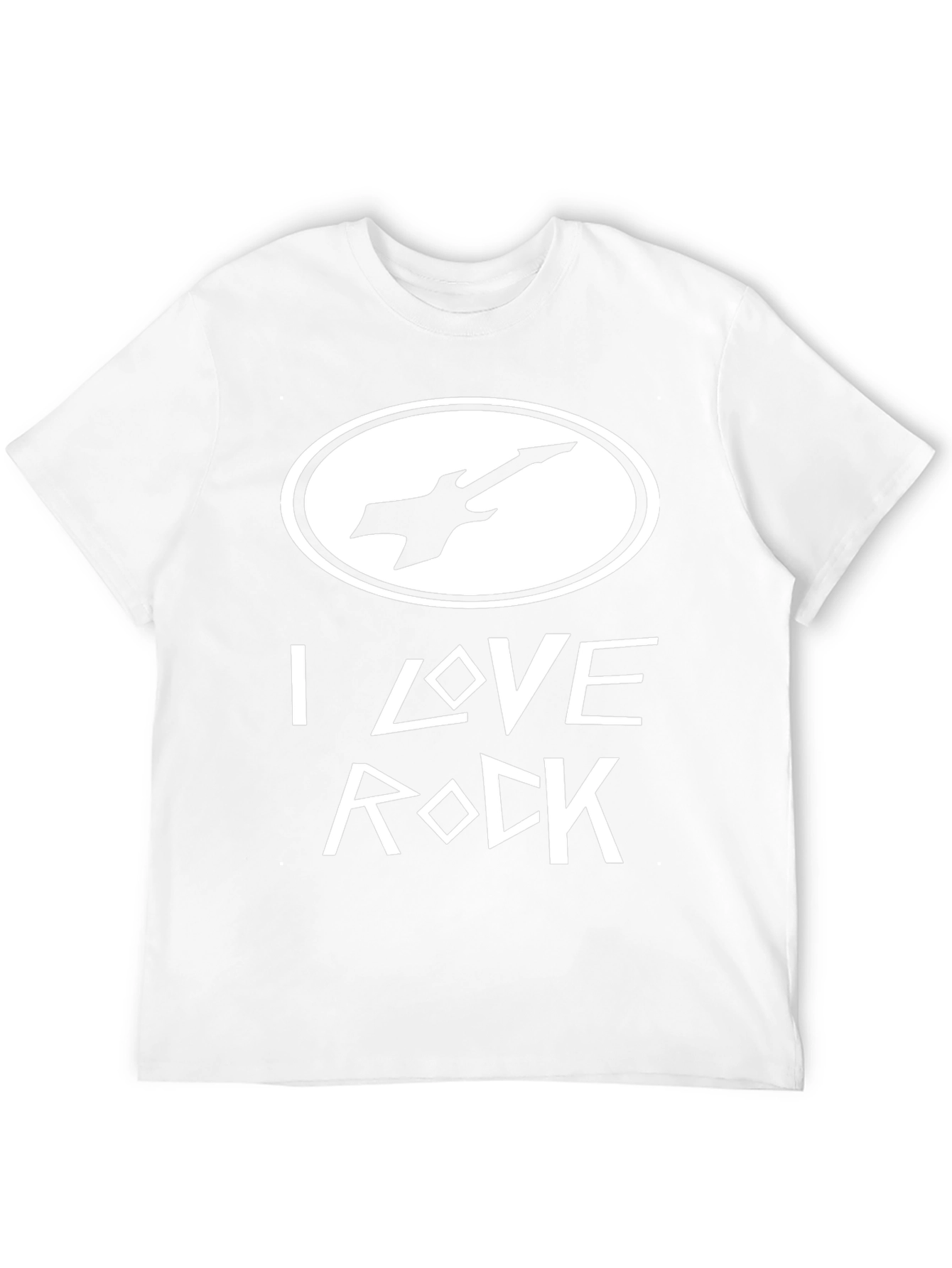 I Love Rock Black Graphic Tee