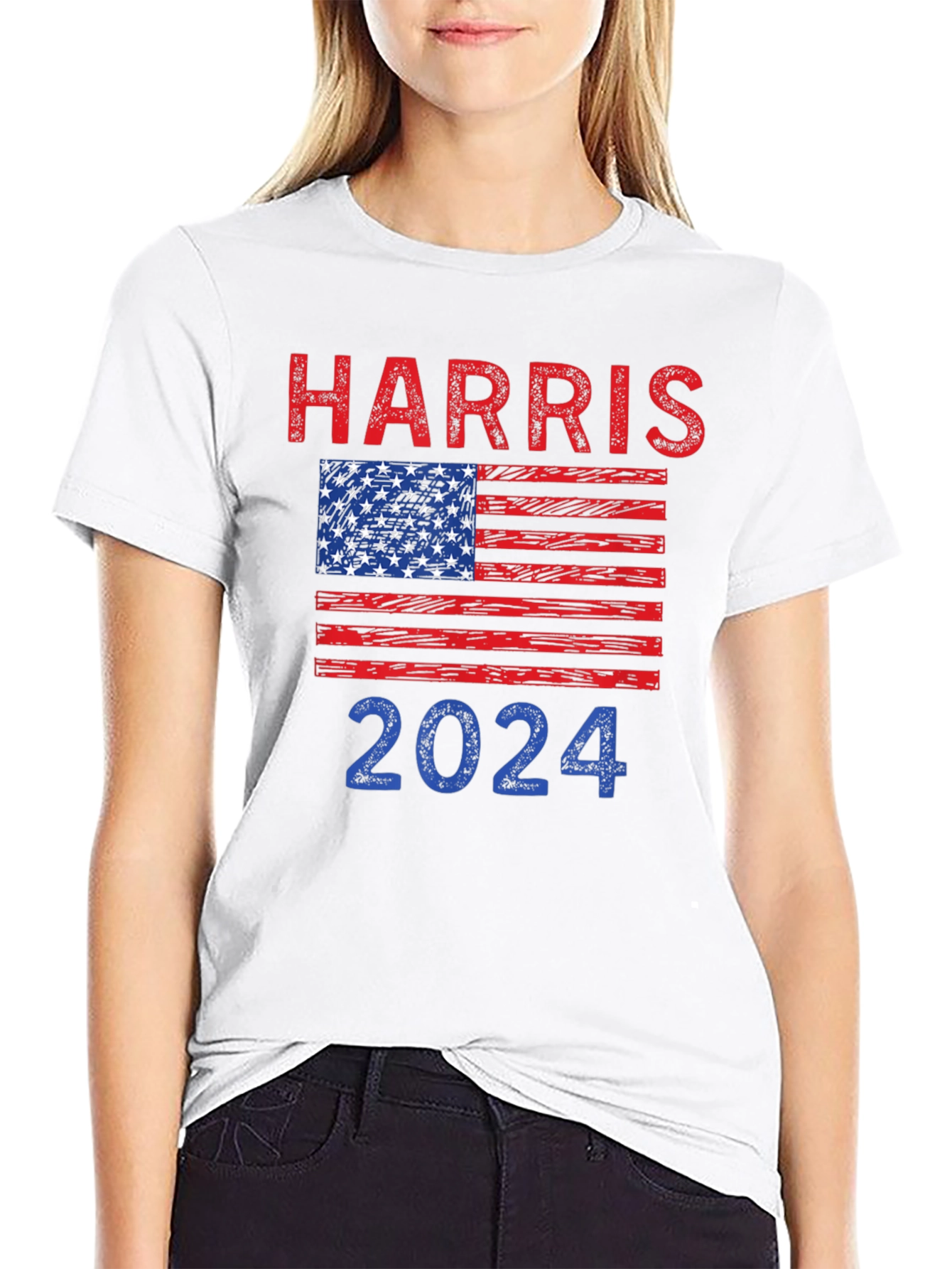 Harris 2024 USA Flag Graphic Tee