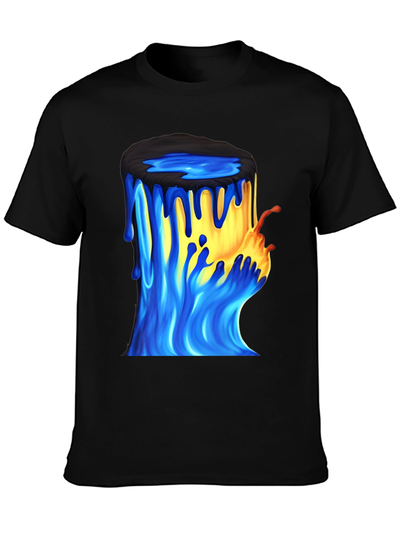 Paint Bucket Graphic Tee - Mens Black T-Shirt