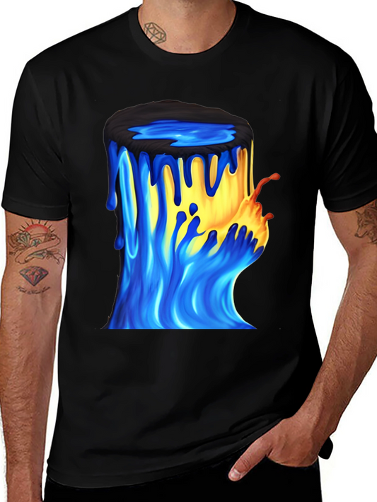 Paint Bucket Graphic Tee - Mens Black T-Shirt