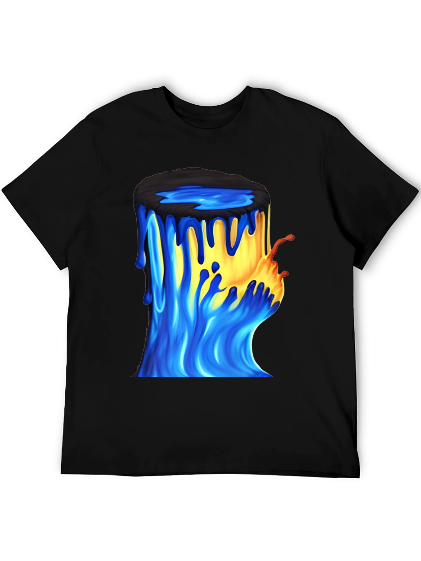 Paint Bucket Graphic Tee - Mens Black T-Shirt