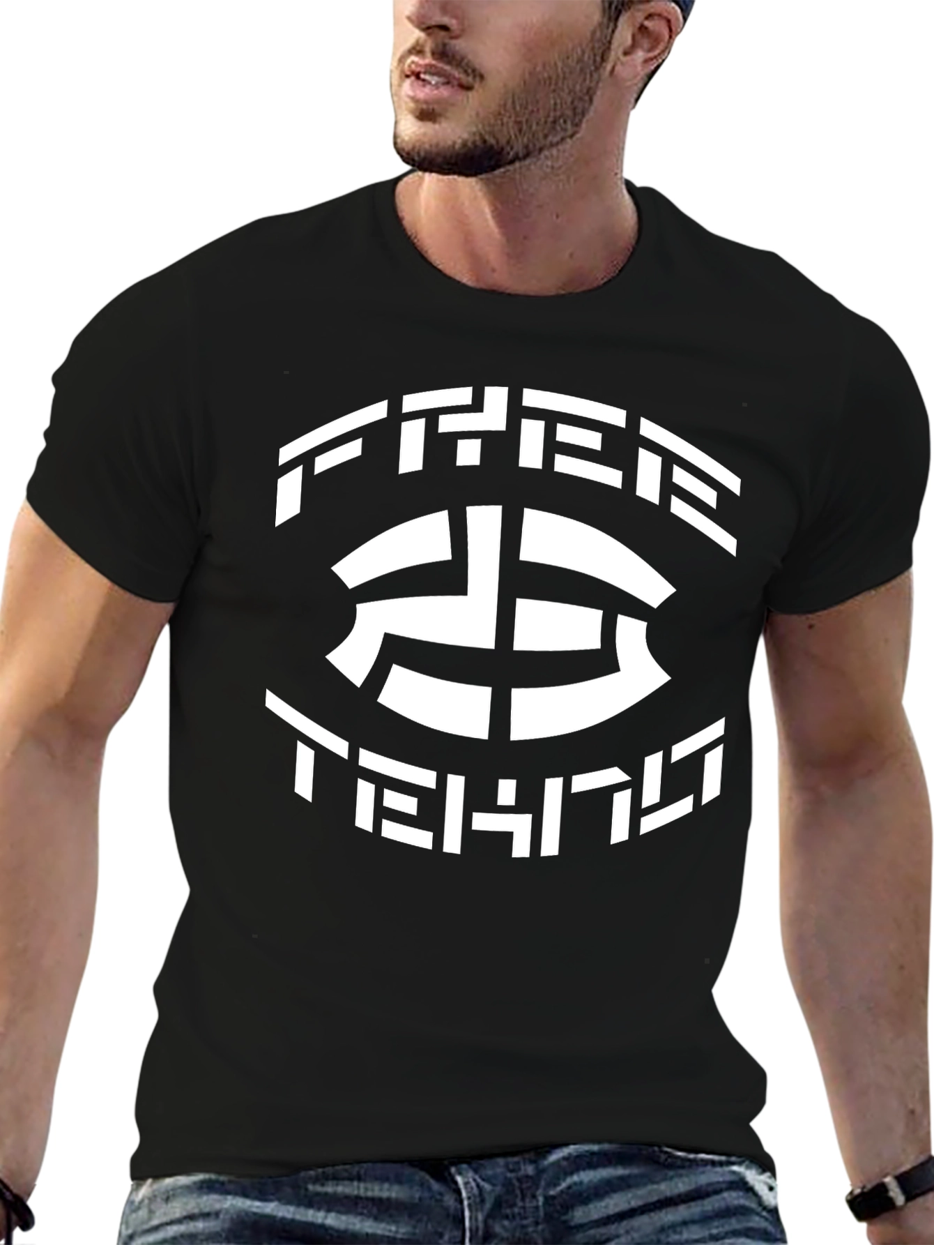 Free Techno Black Graphic Tee