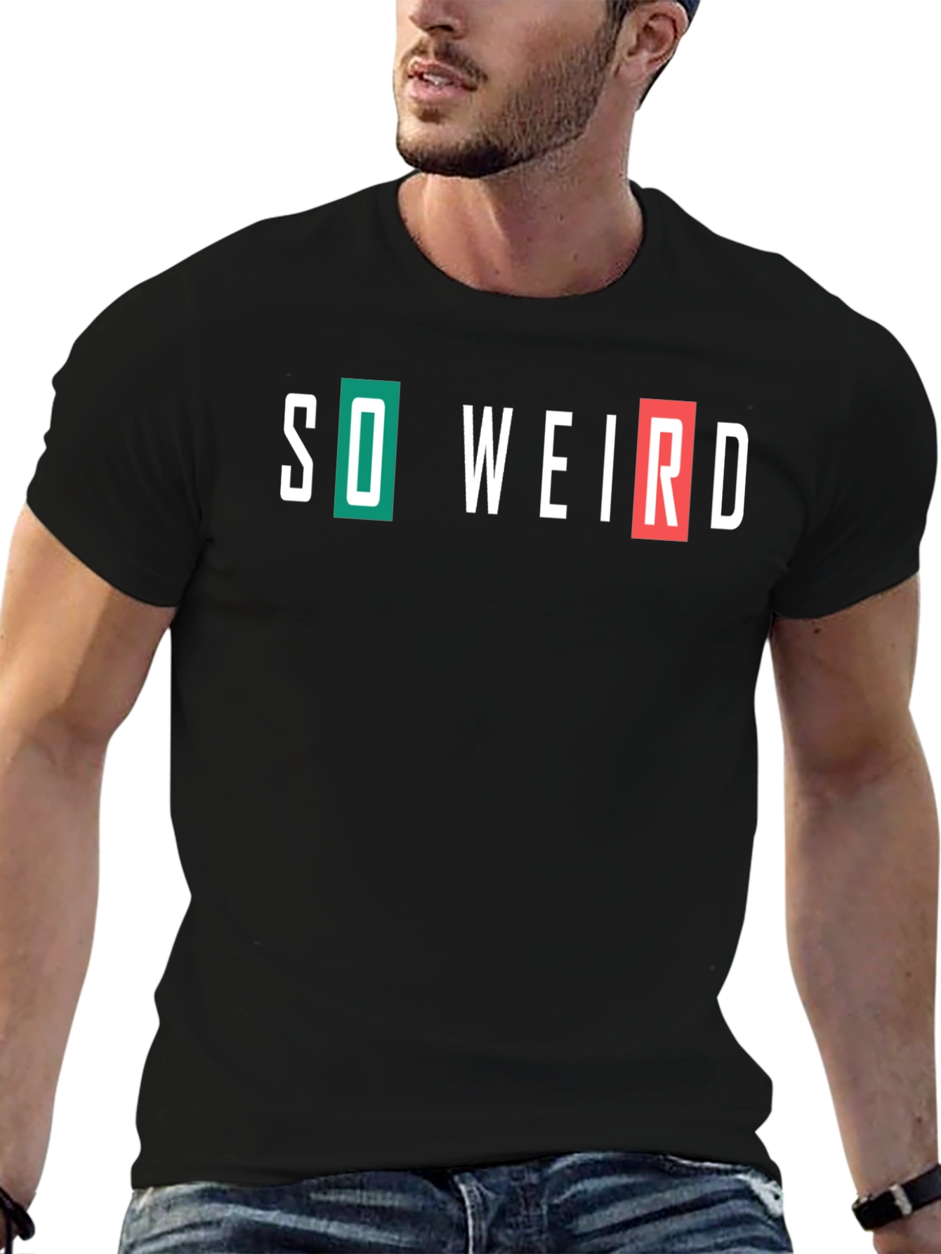 So Weird Graphic Tee - Mens Crew Neck T-Shirt