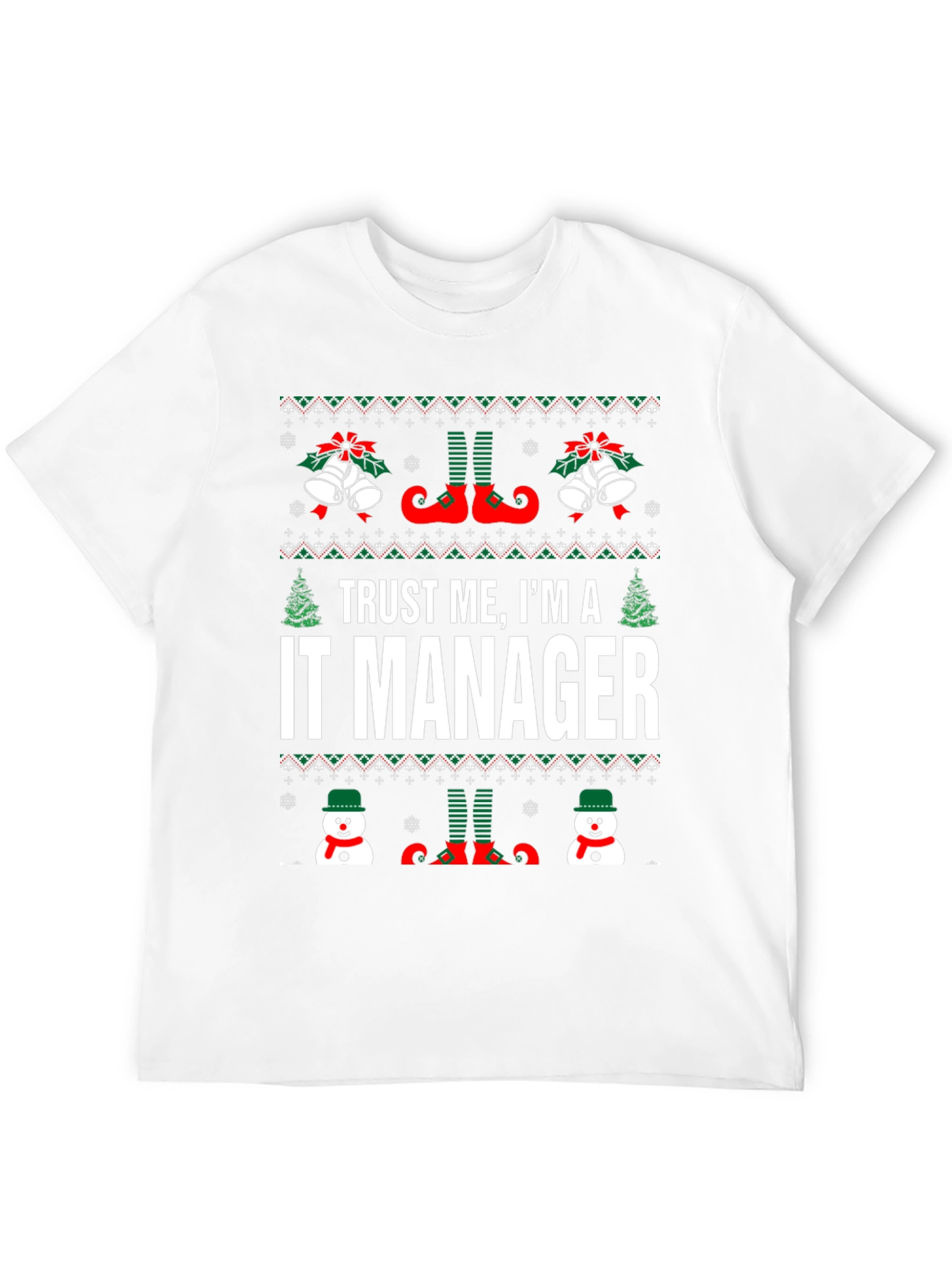 IT Manager Ugly Christmas Sweater T-Shirt