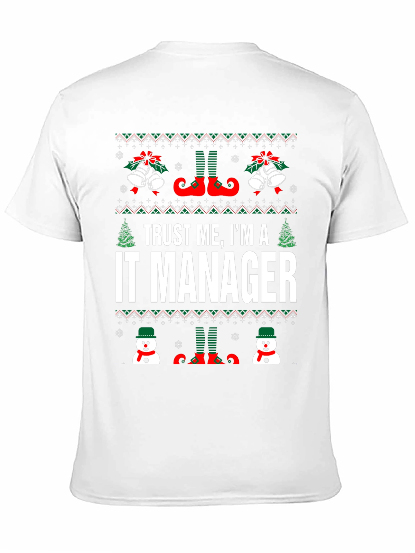 IT Manager Ugly Christmas Sweater T-Shirt