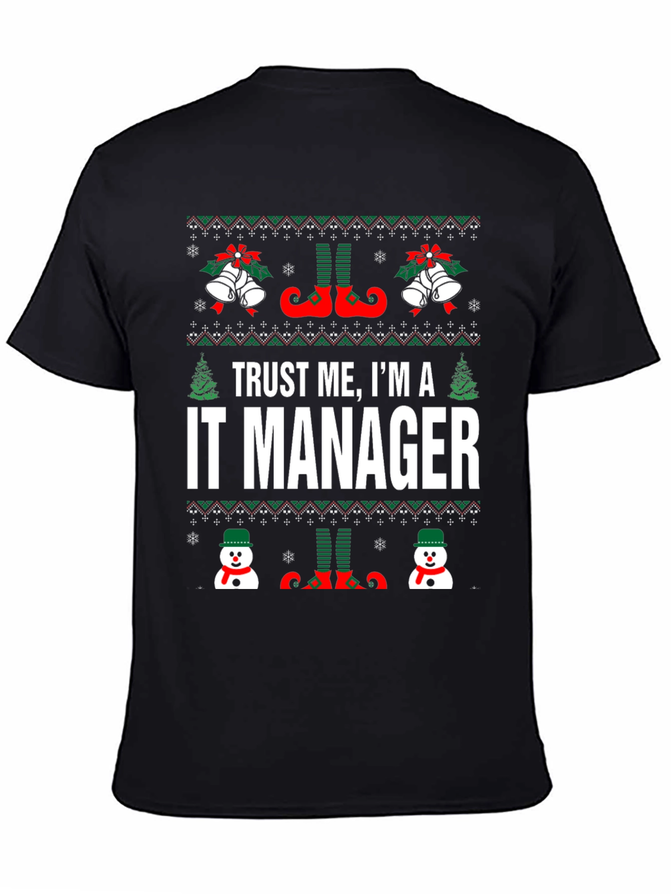 IT Manager Ugly Christmas Sweater T-Shirt